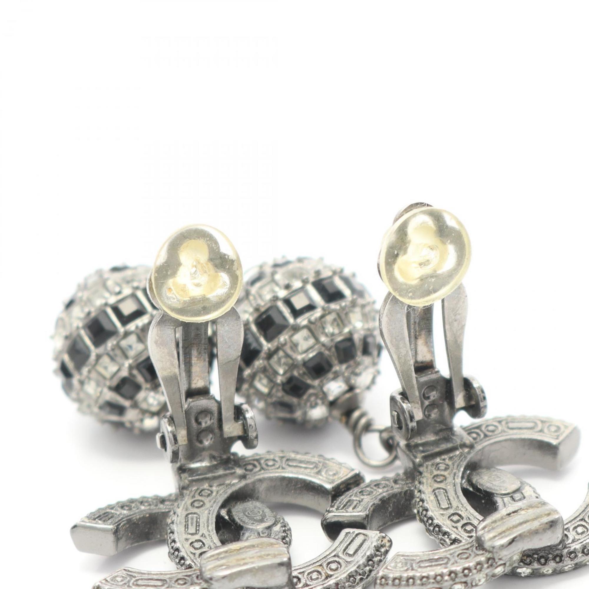 CC Logo Clip-On Earrings Sterling Silver