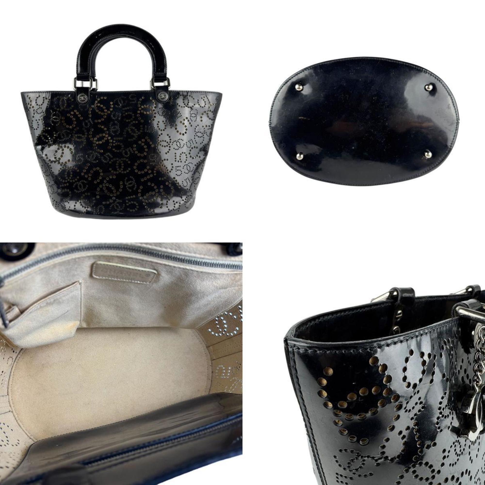 CC No.5 Shopping Tote Perforated Patent Medium