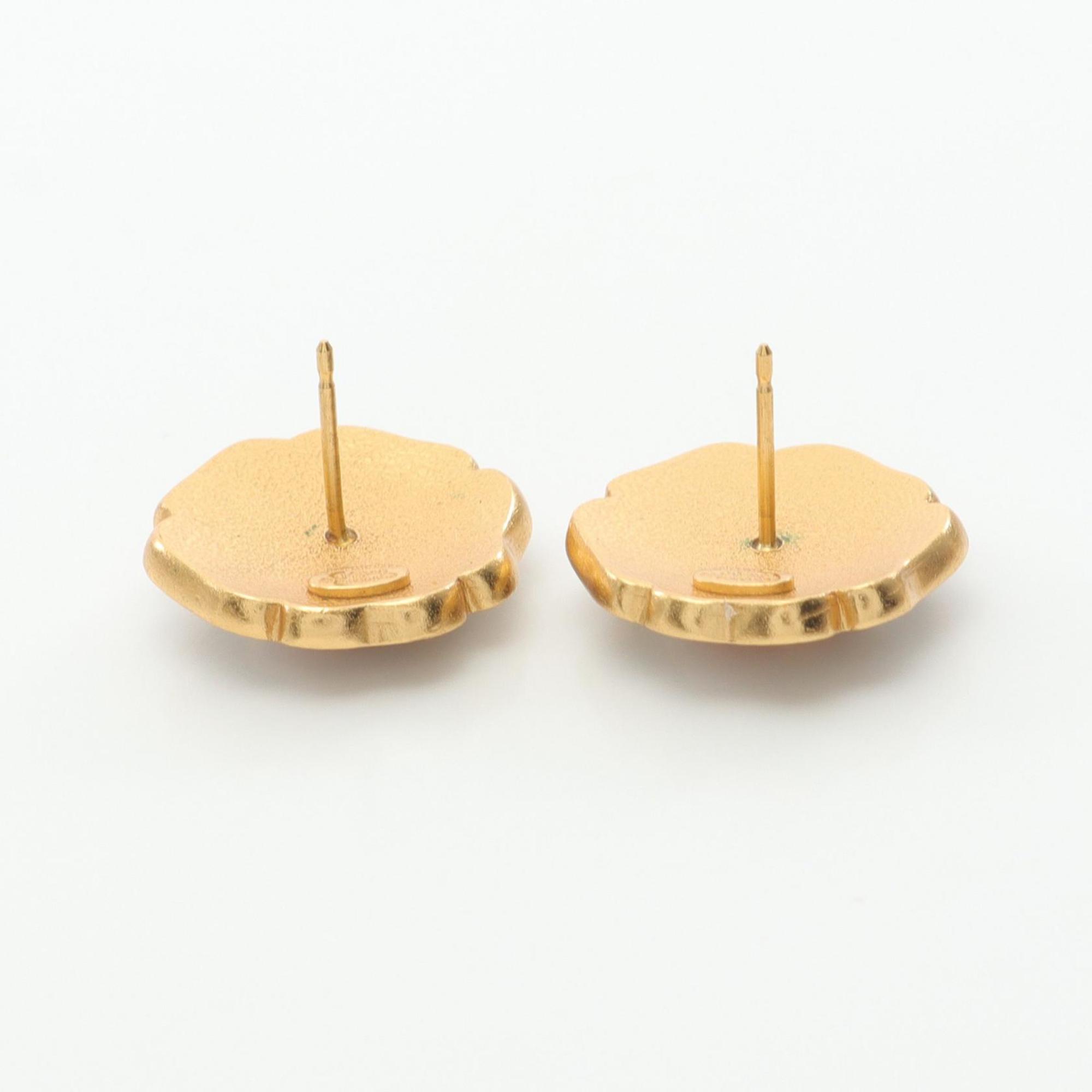 CC Logo Earrings Metal Gold-Tone Metal