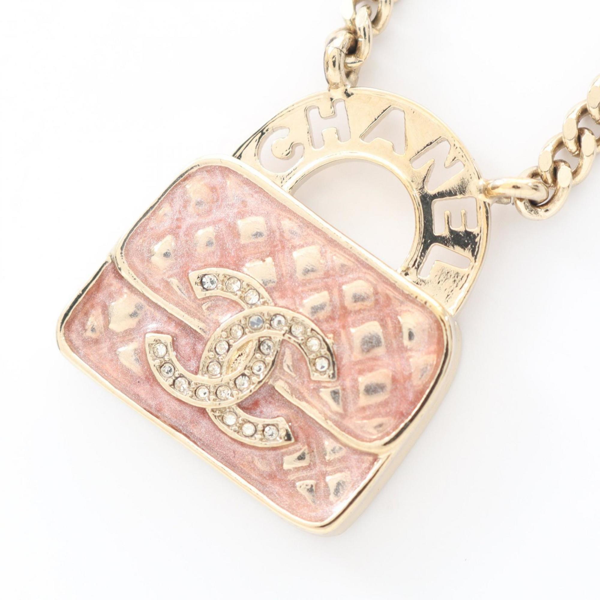 CC Logo Pendant Necklace Metal
