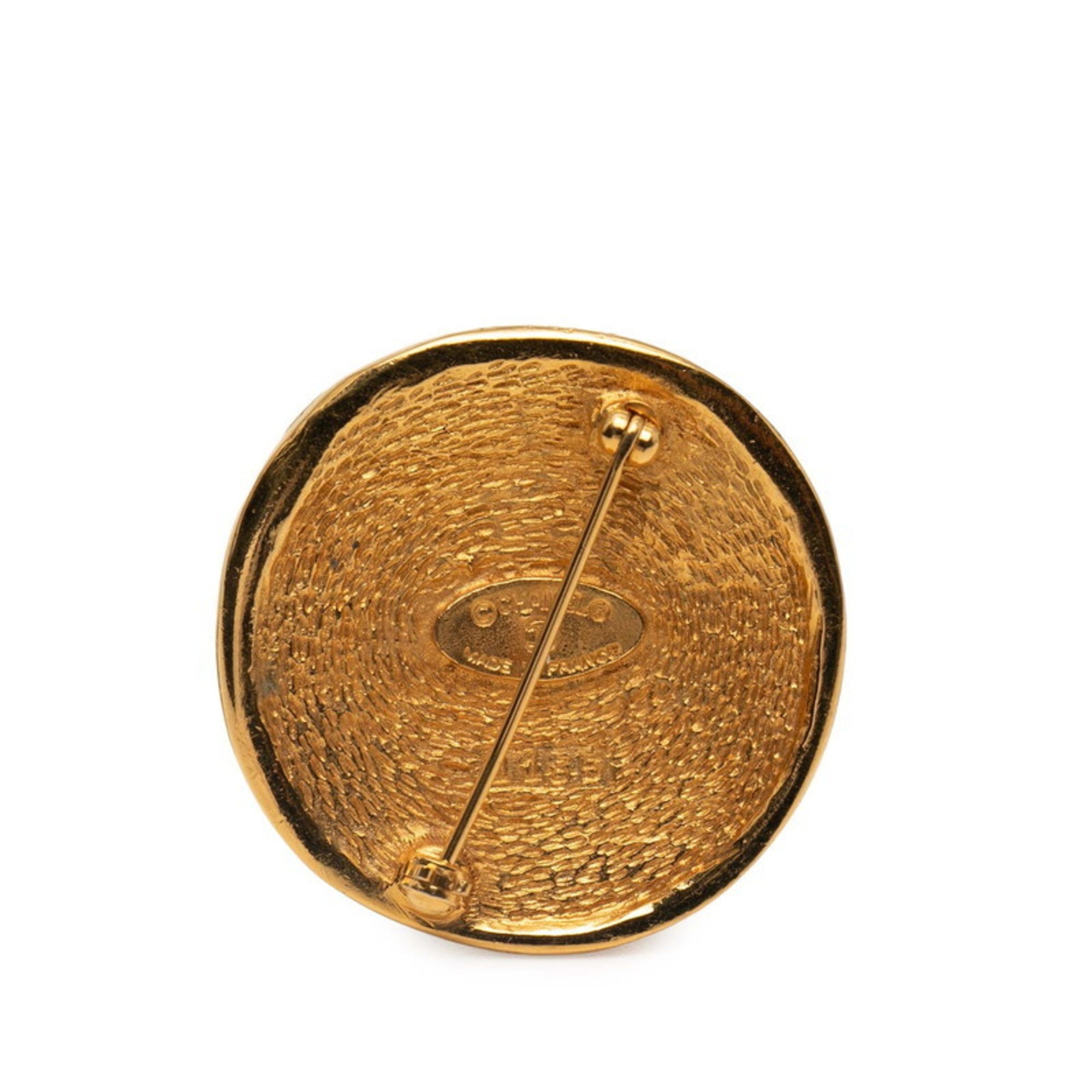 CC Logo Brooch Metal