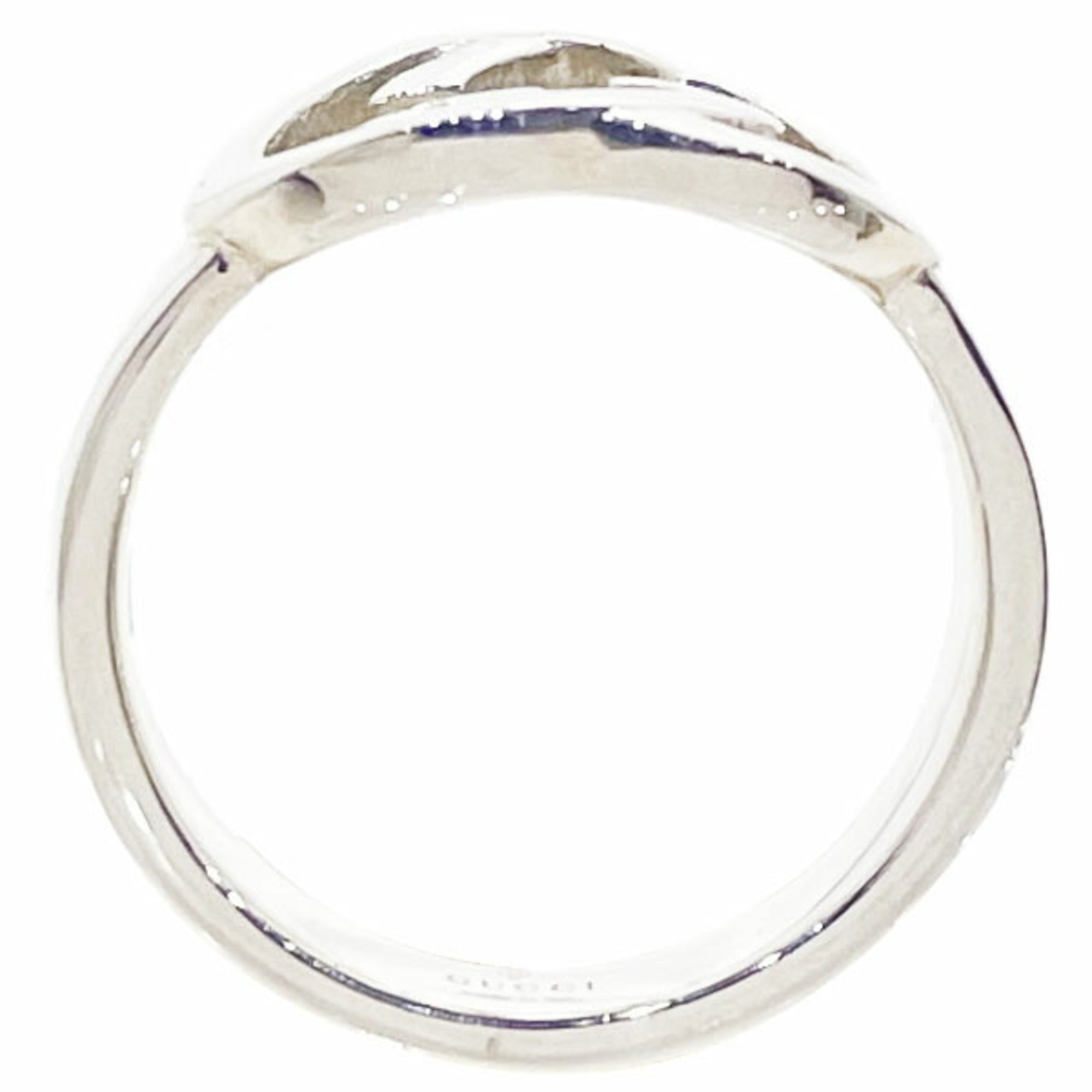 Interlocking G Band Ring Sterling Silver