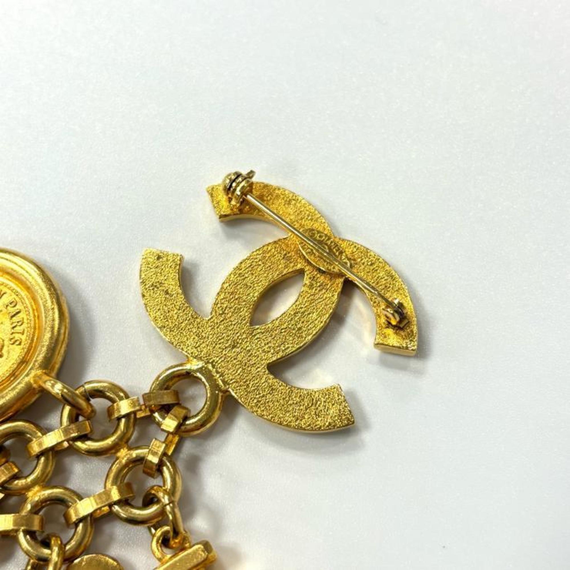 CC Logo Brooch Metal