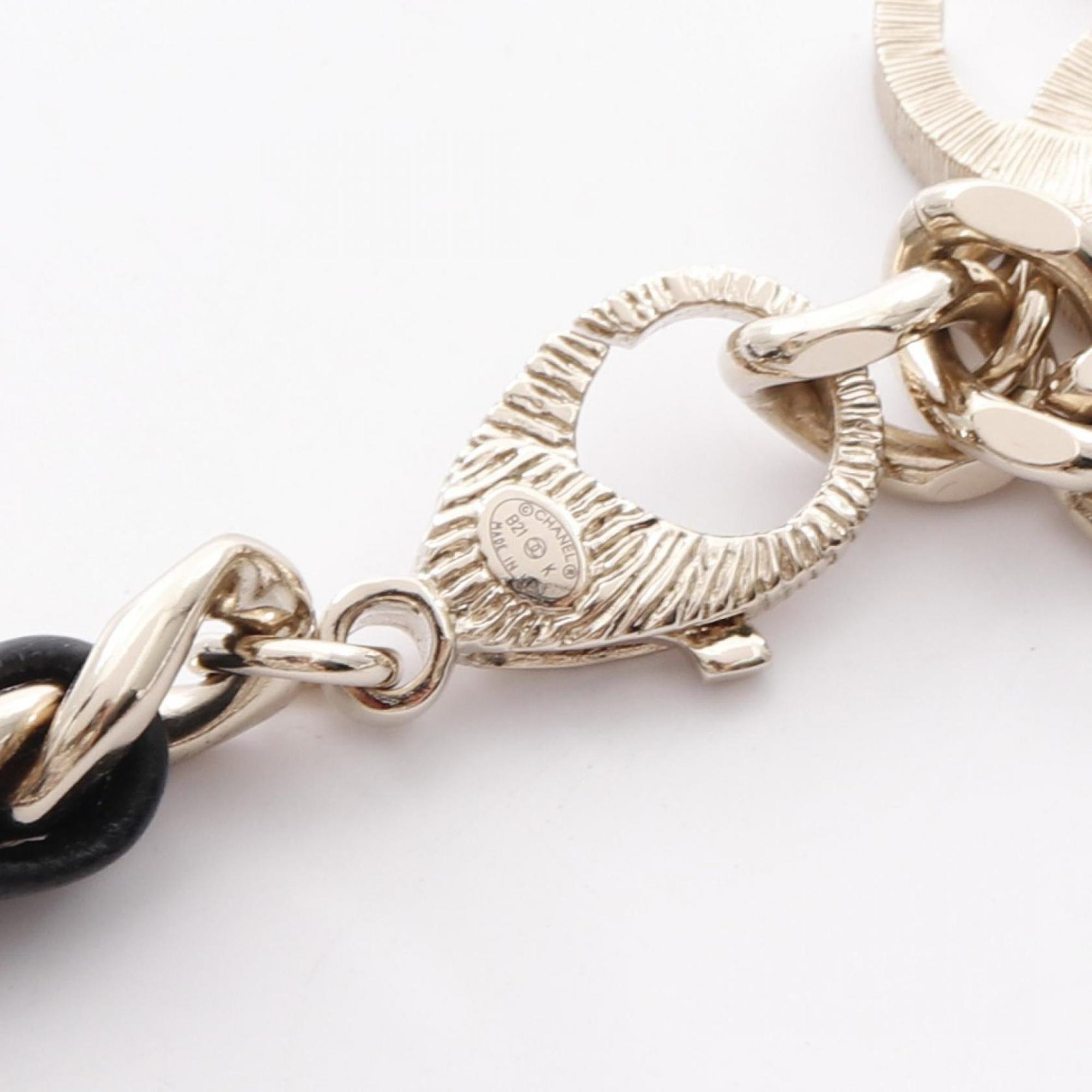 CC Logo Heart Pendant Necklace Metal