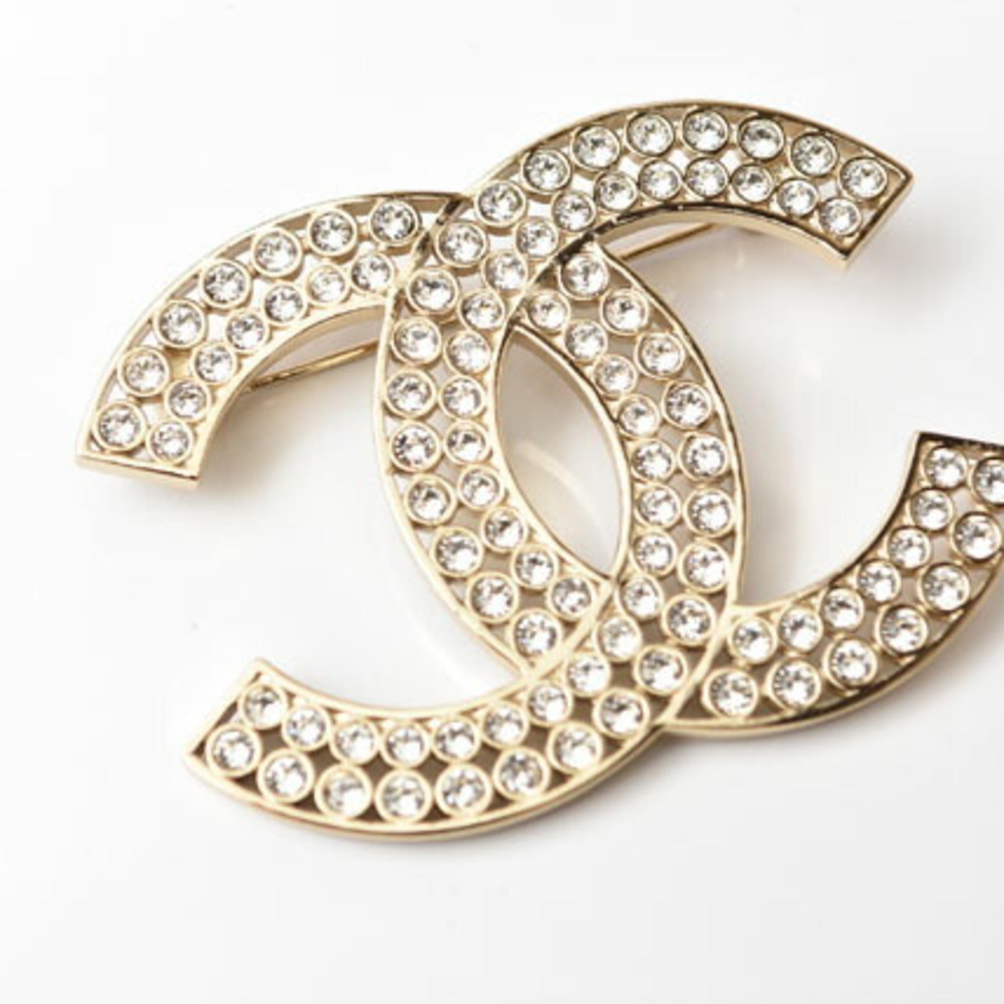 CC Logo Brooch Metal