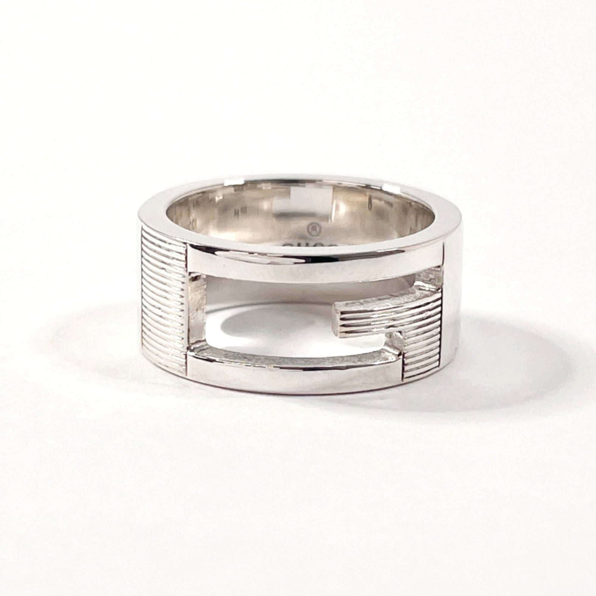 Cutout G Ring Sterling Silver