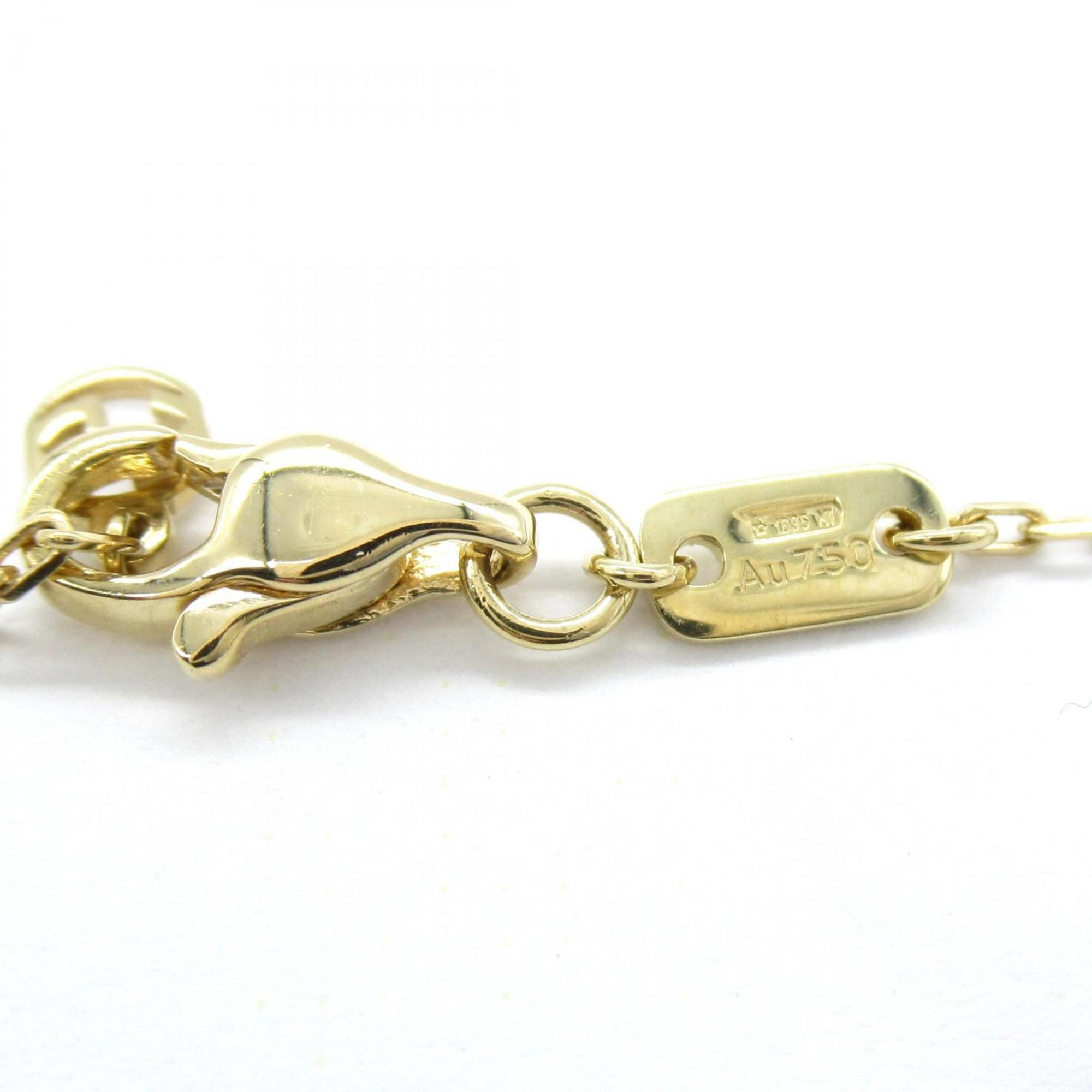 Interlocking Pendant Necklace 18K Yellow Gold with Diamonds