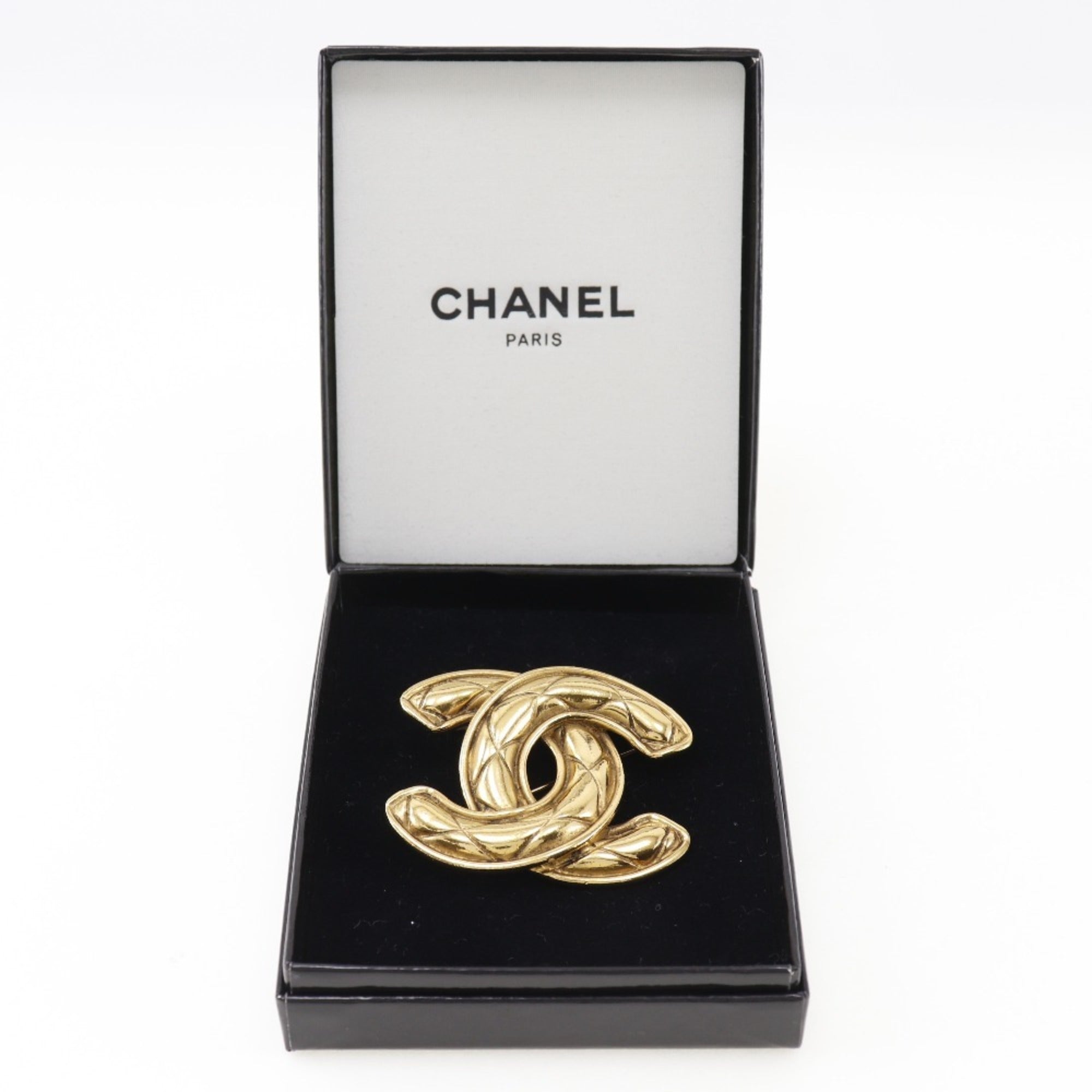 CC Logo Brooch Metal