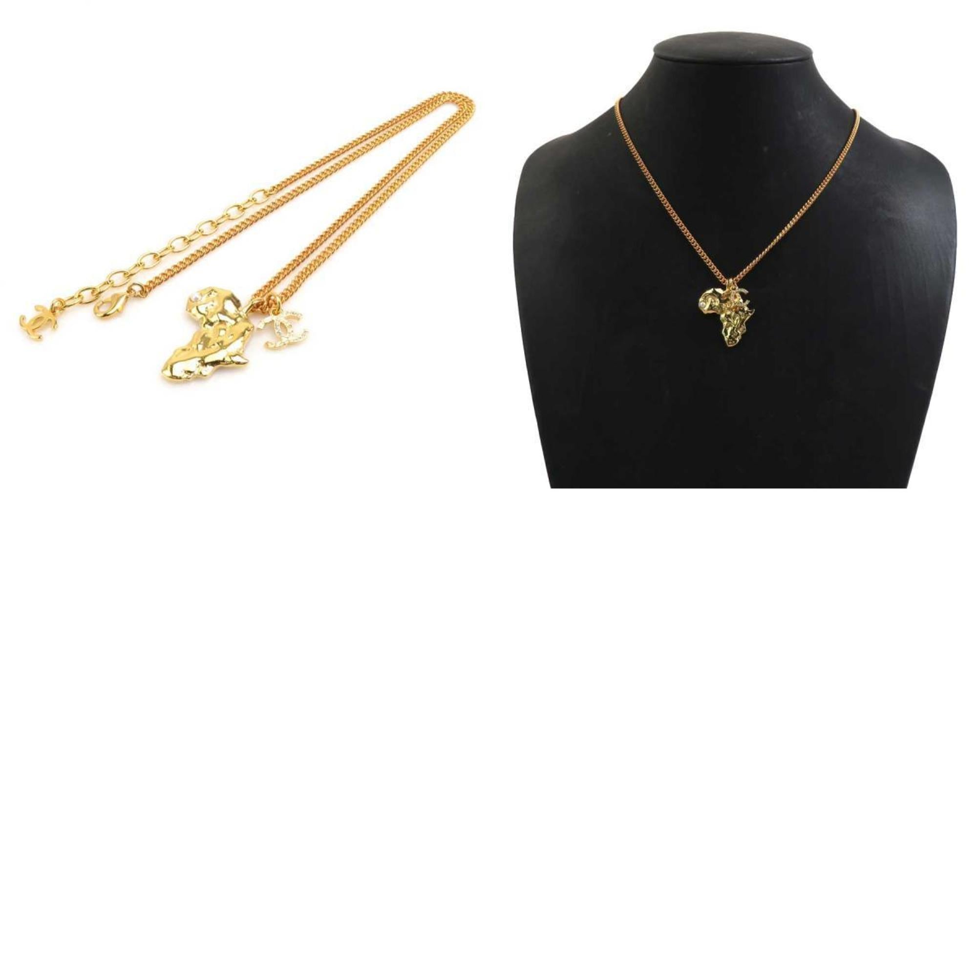 Pendant Necklace Metal Gold