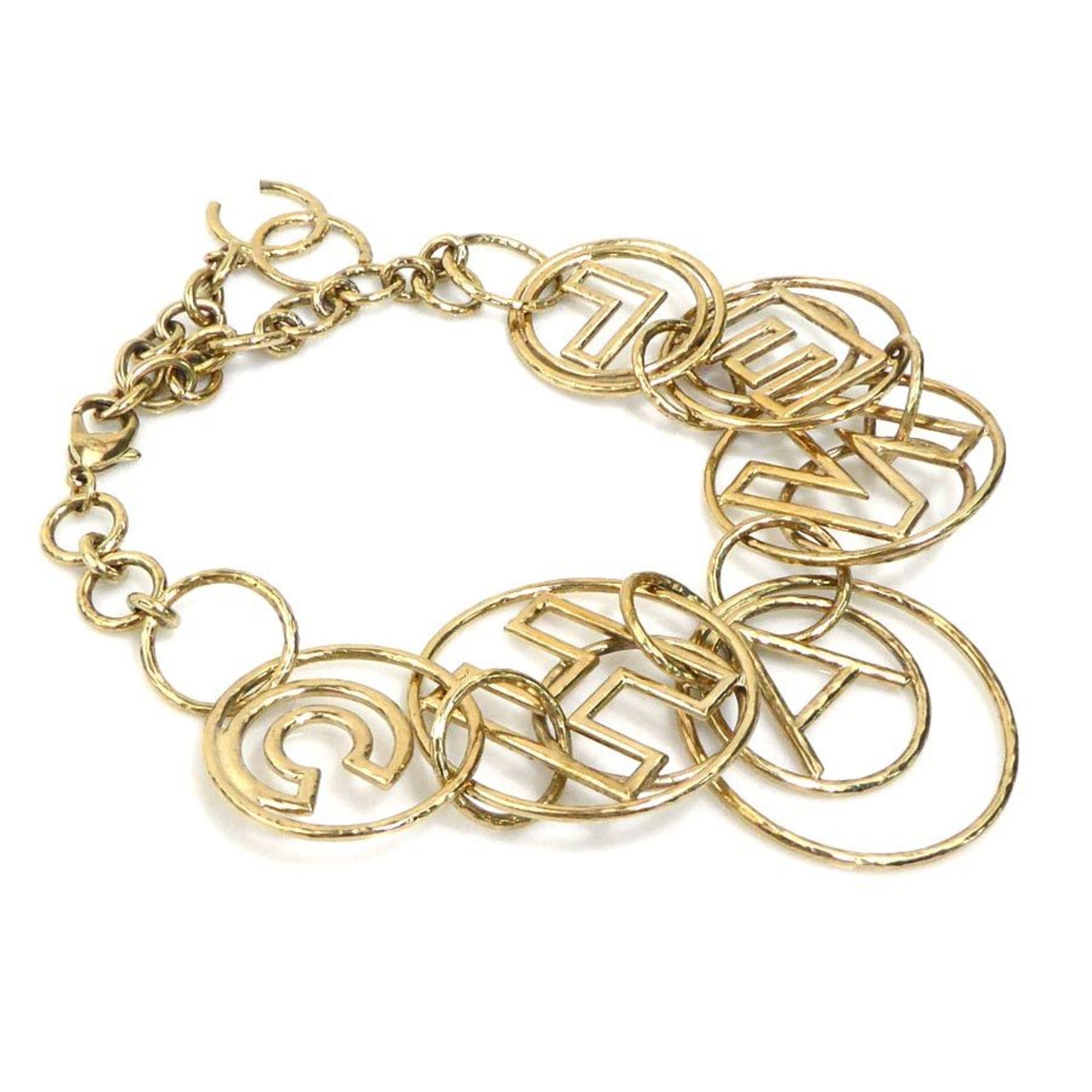 Pendant Necklace Light Gold Metal
