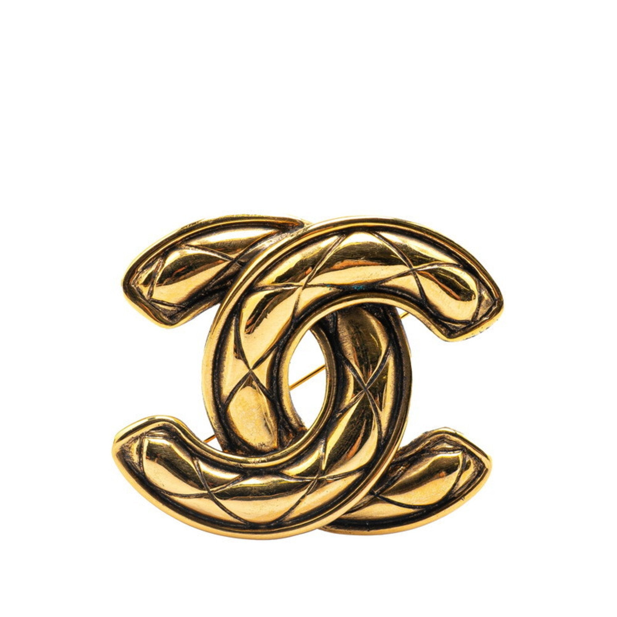 CC Logo Brooch Metal