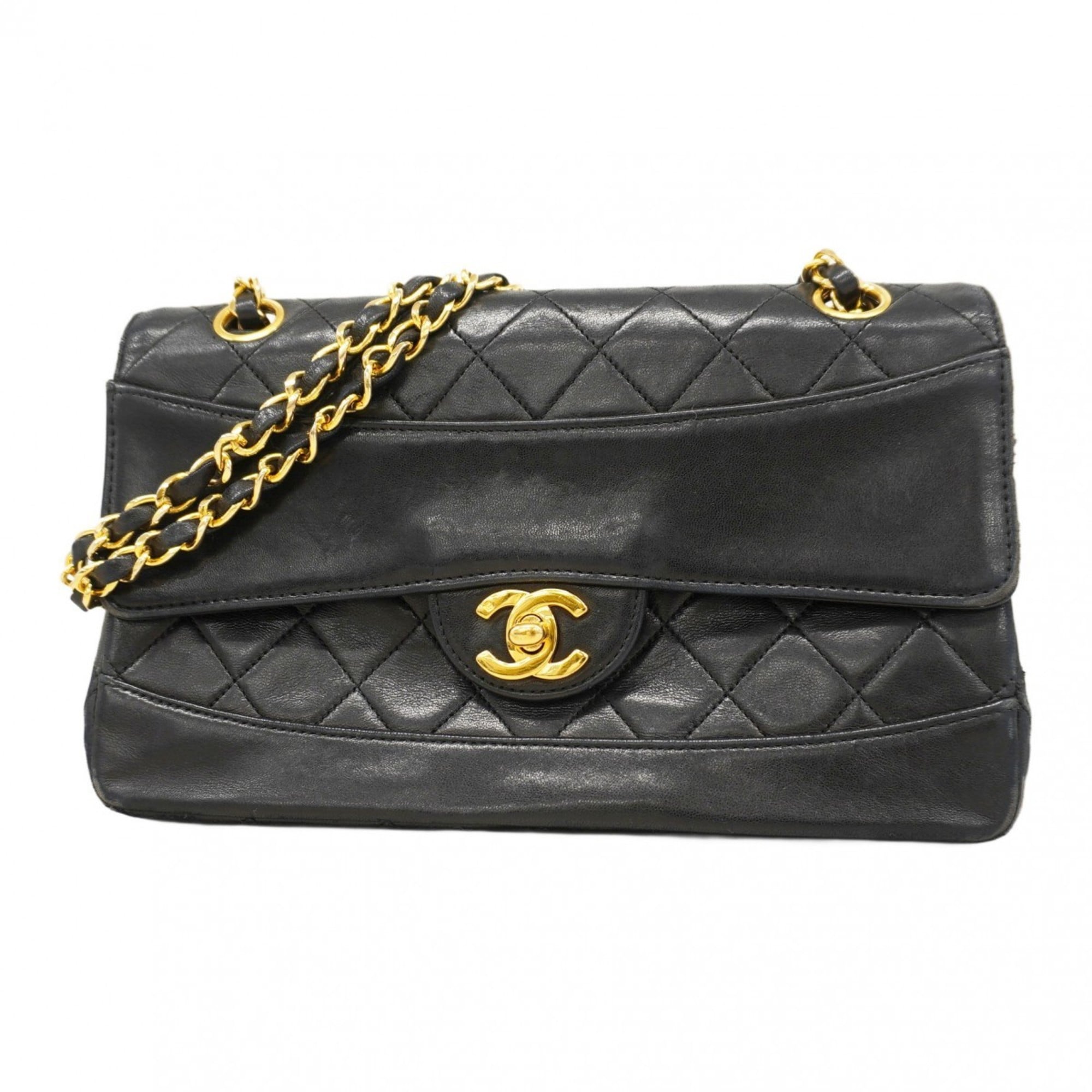 Vintage CC Chain Flap Bag Quilted Lambskin Medium