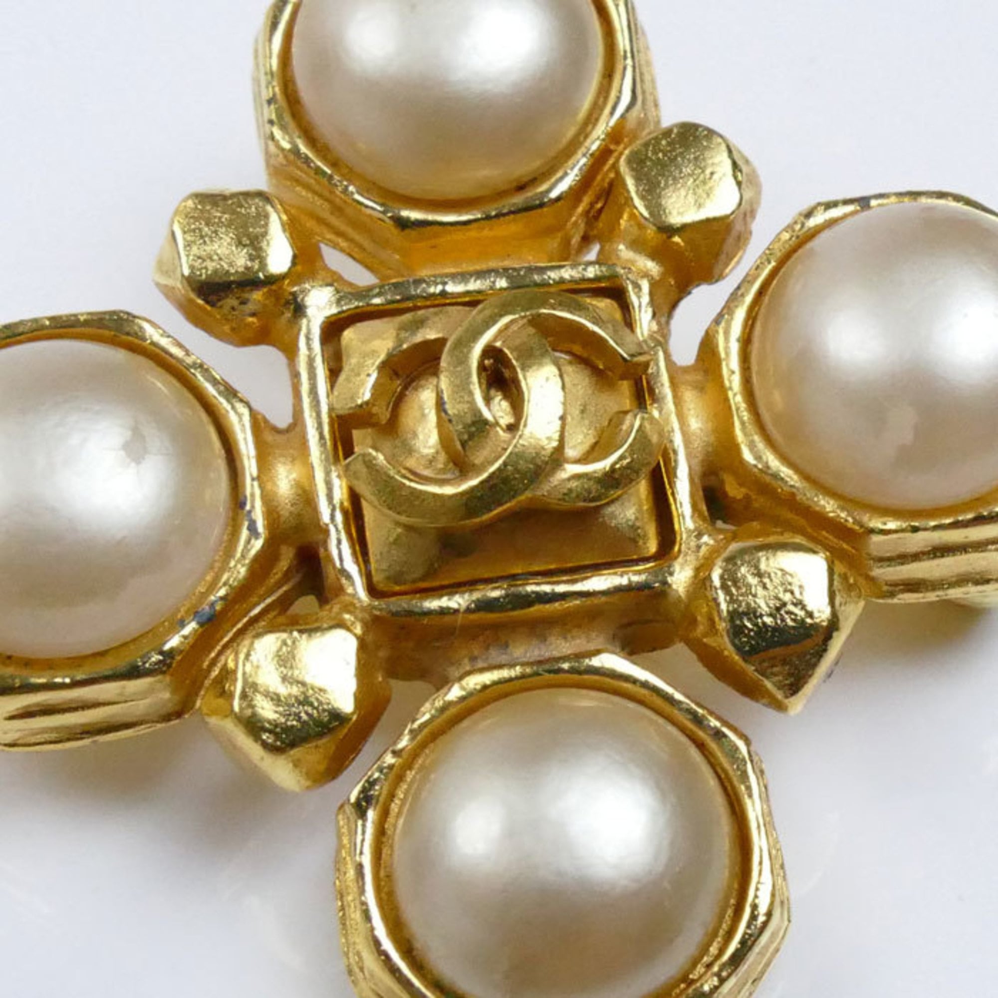 CC Logo Brooch Metal