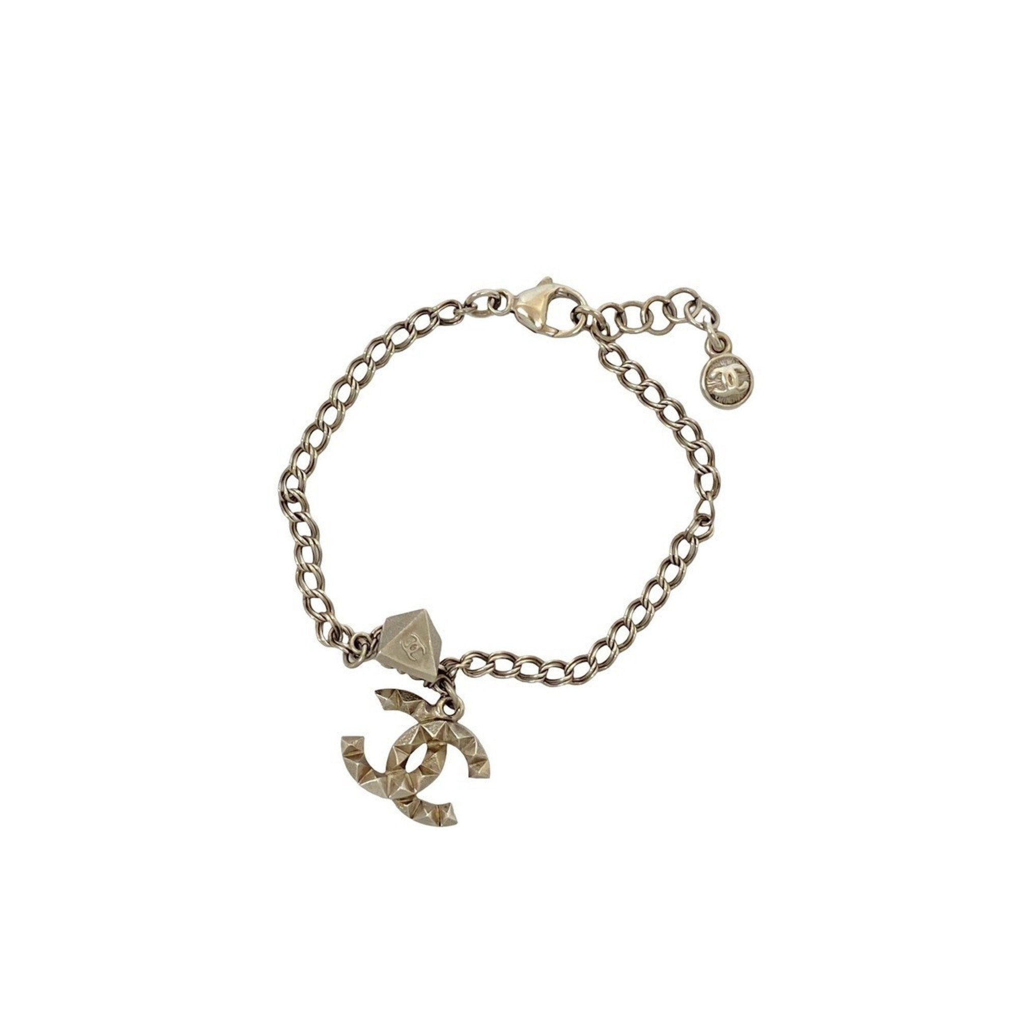 CC Logo Bracelet Silver-Tone Metal