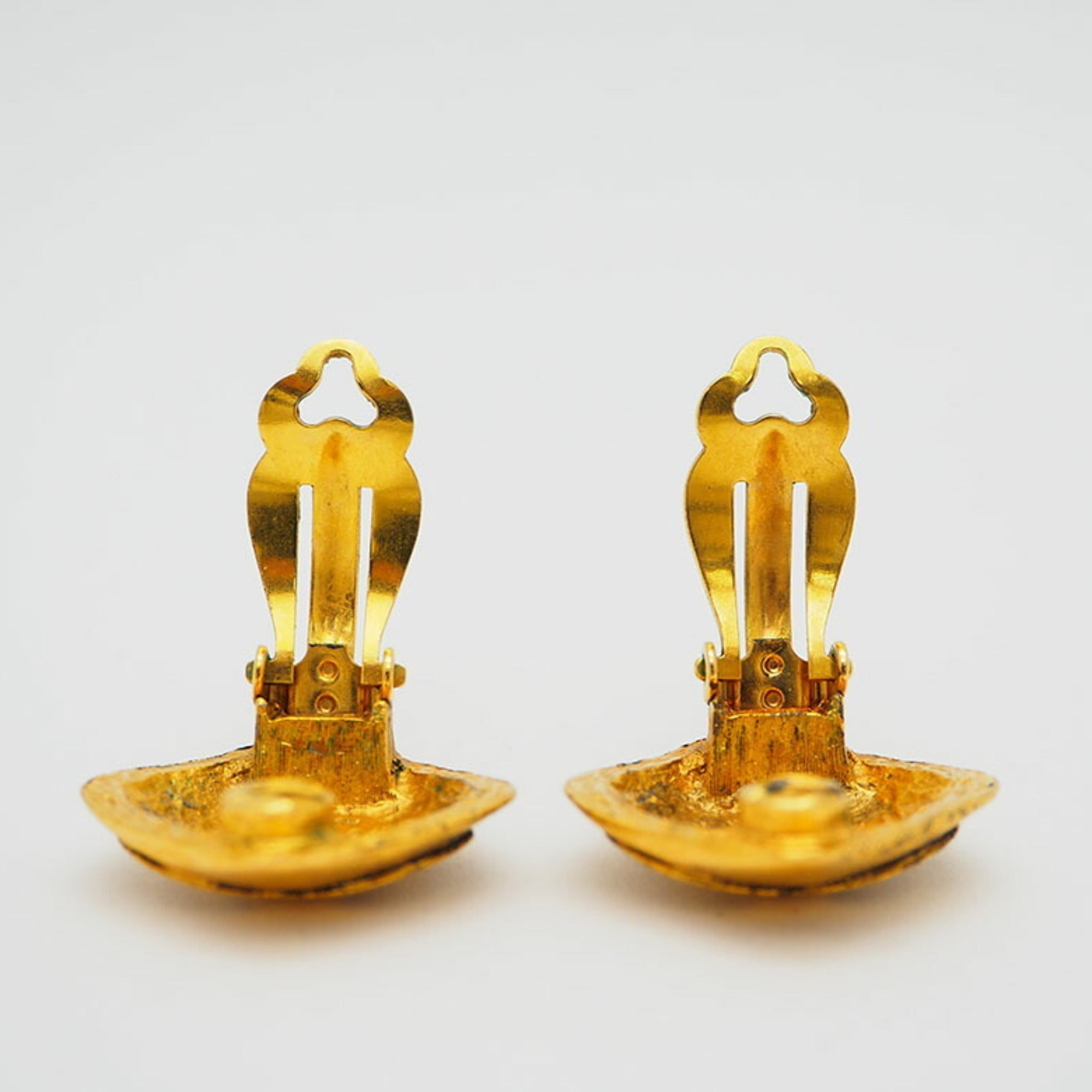 Clip-On Earrings Clip-On Gold-Tone Metal