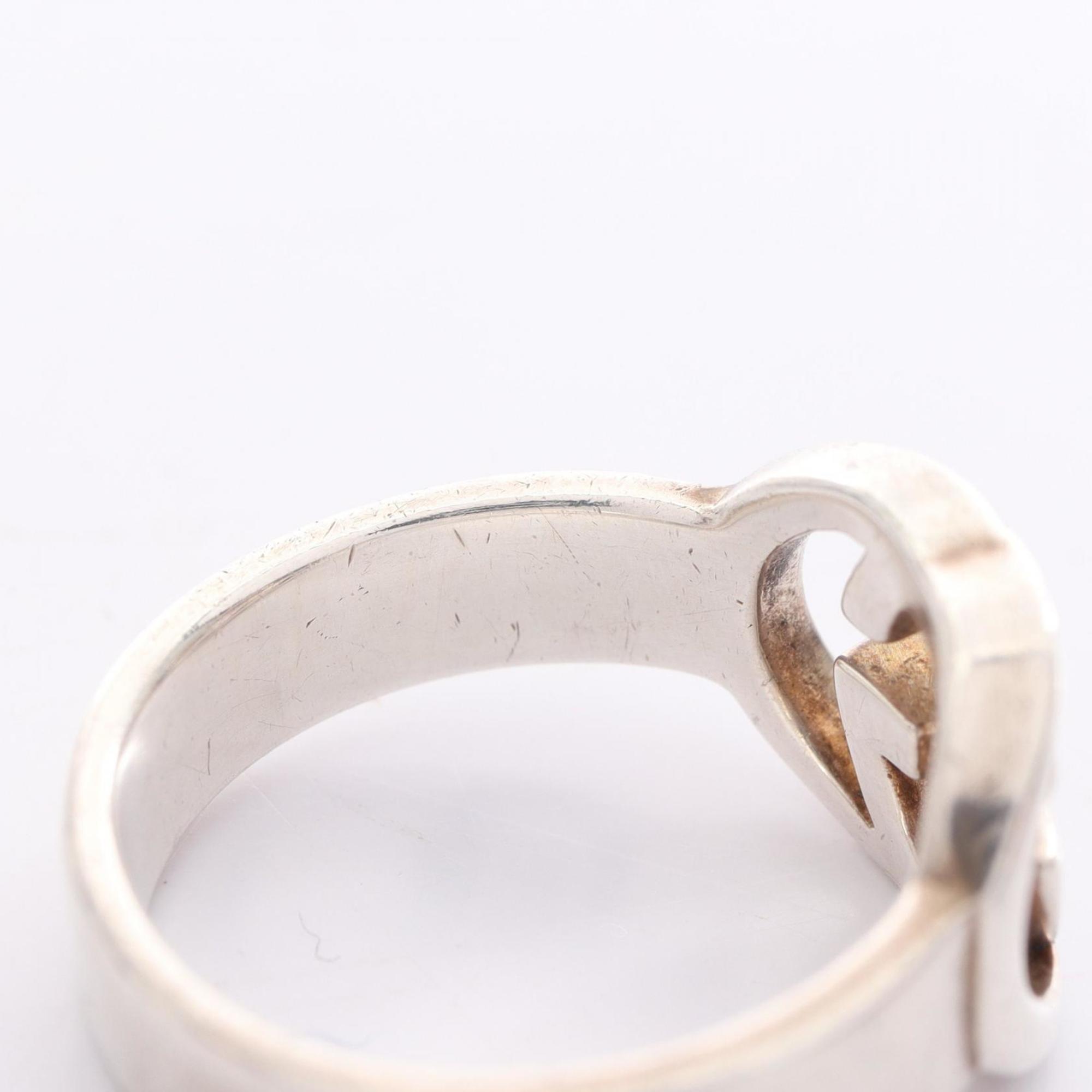 Interlocking G Ring Sterling Silver