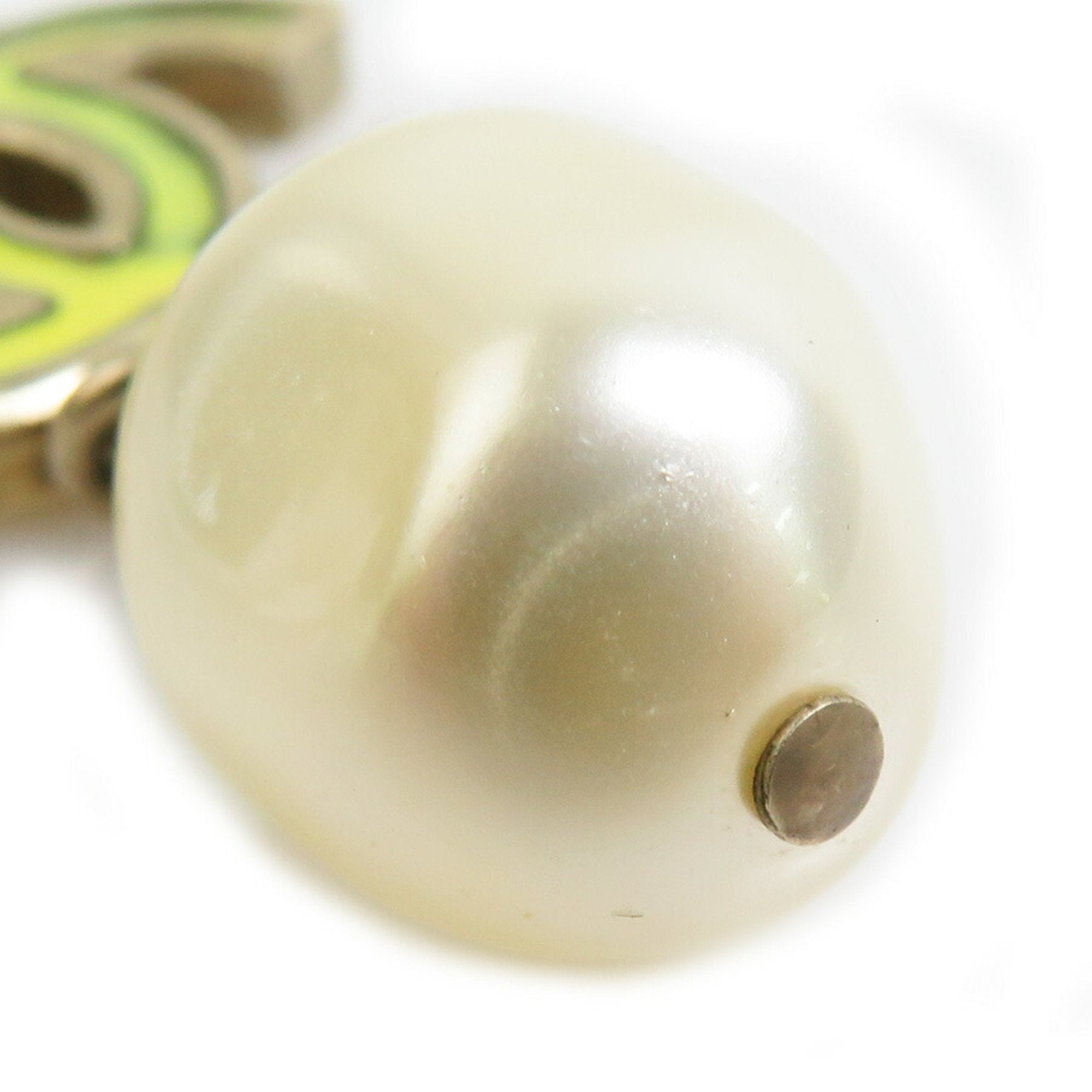 Pendant Necklace Metal and Artificial Pearl