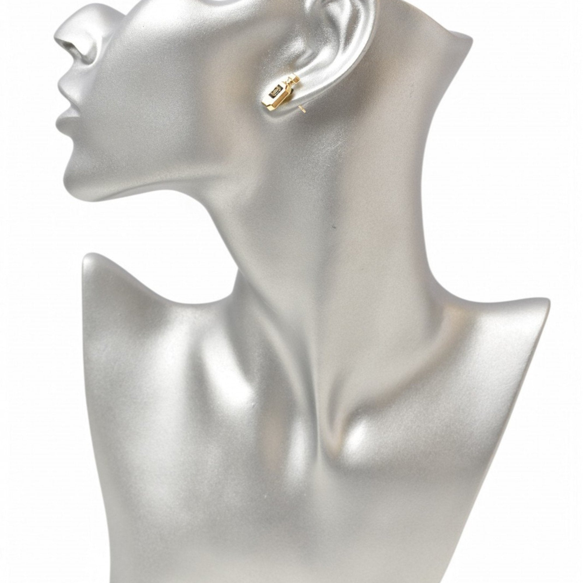 CC Logo Earrings Metal Gold-Tone Metal