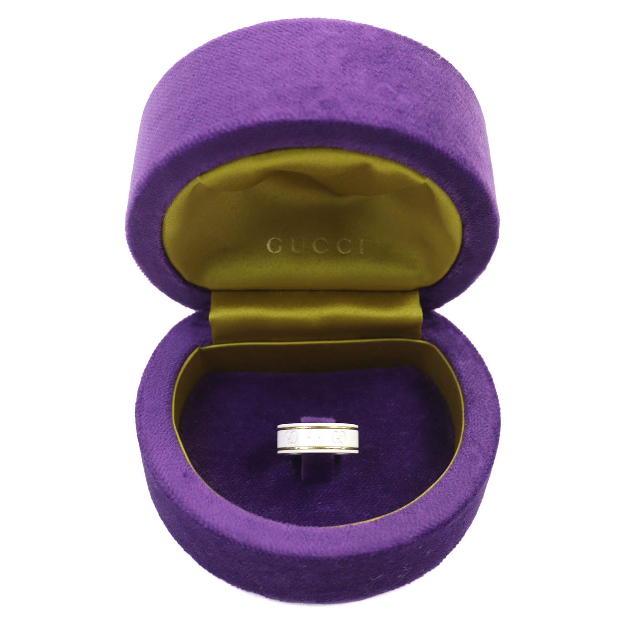 Icon Ring Ceramic and 18K White Gold