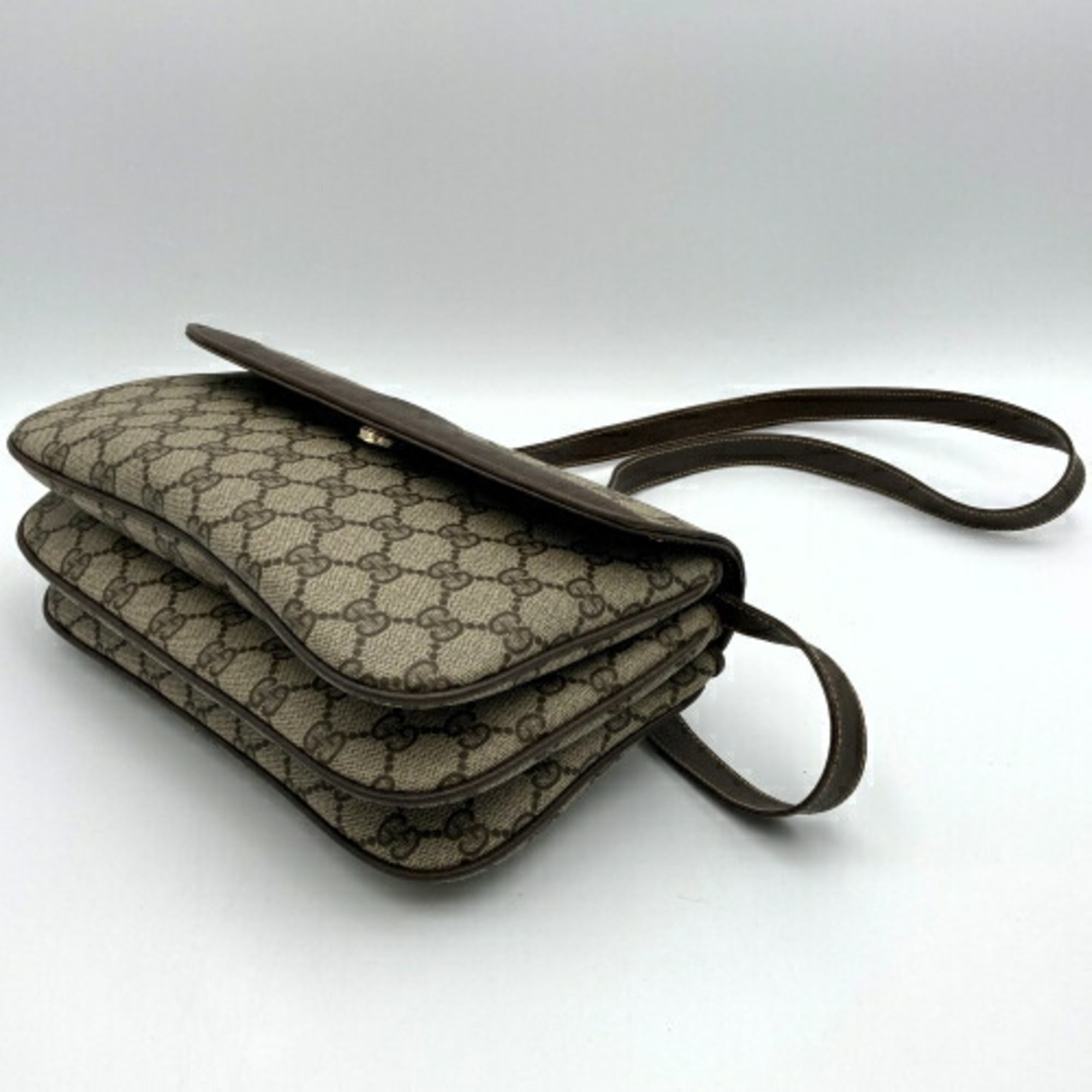 Neo Vintage Flap Belt Bag GG Coated Canvas