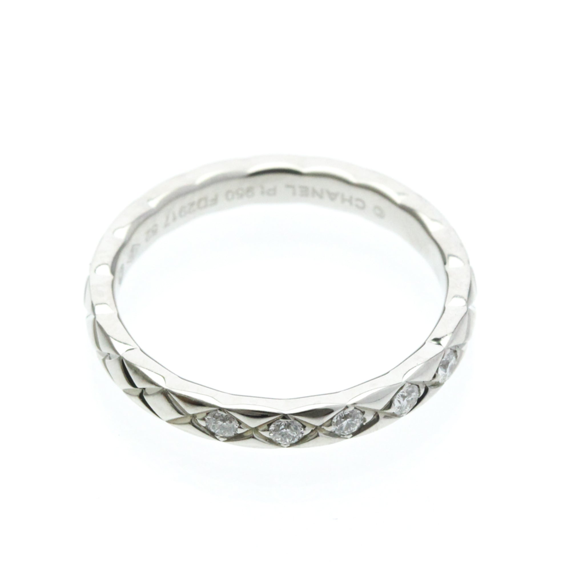 Coco Crush Ring Platinum Mini with Diamond