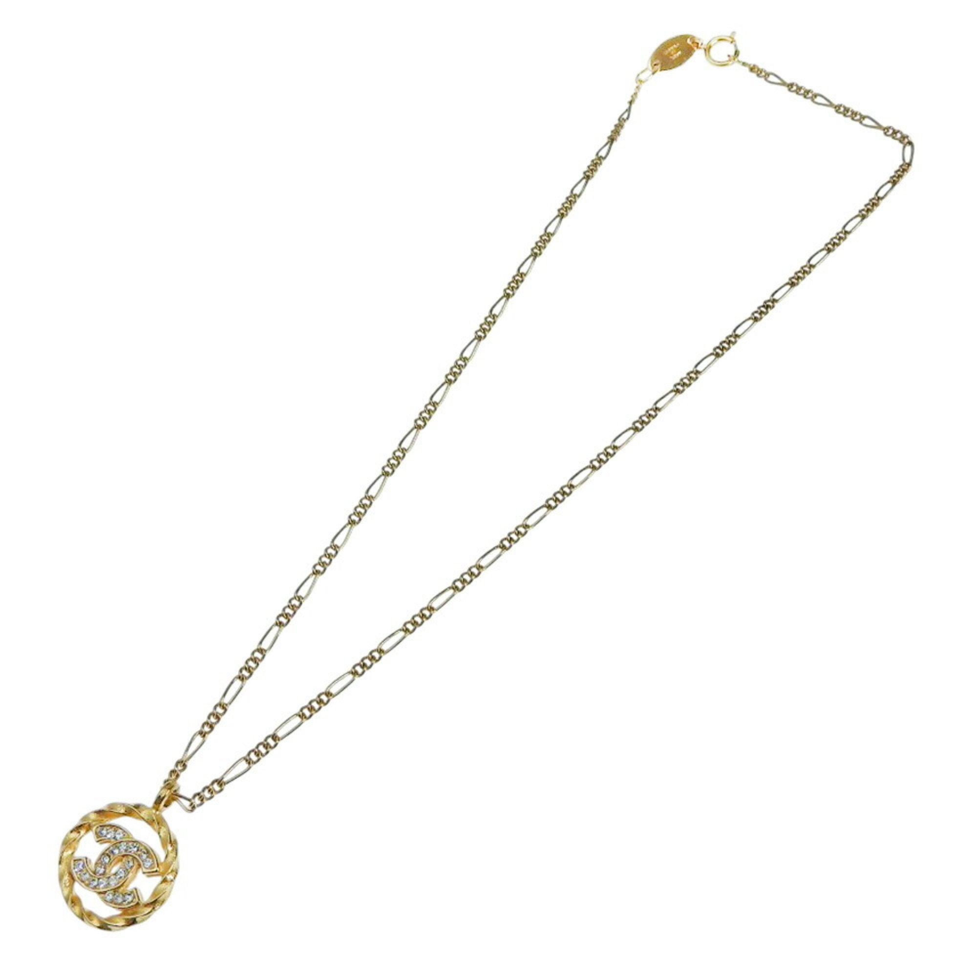 CC Logo Pendant Necklace Metal