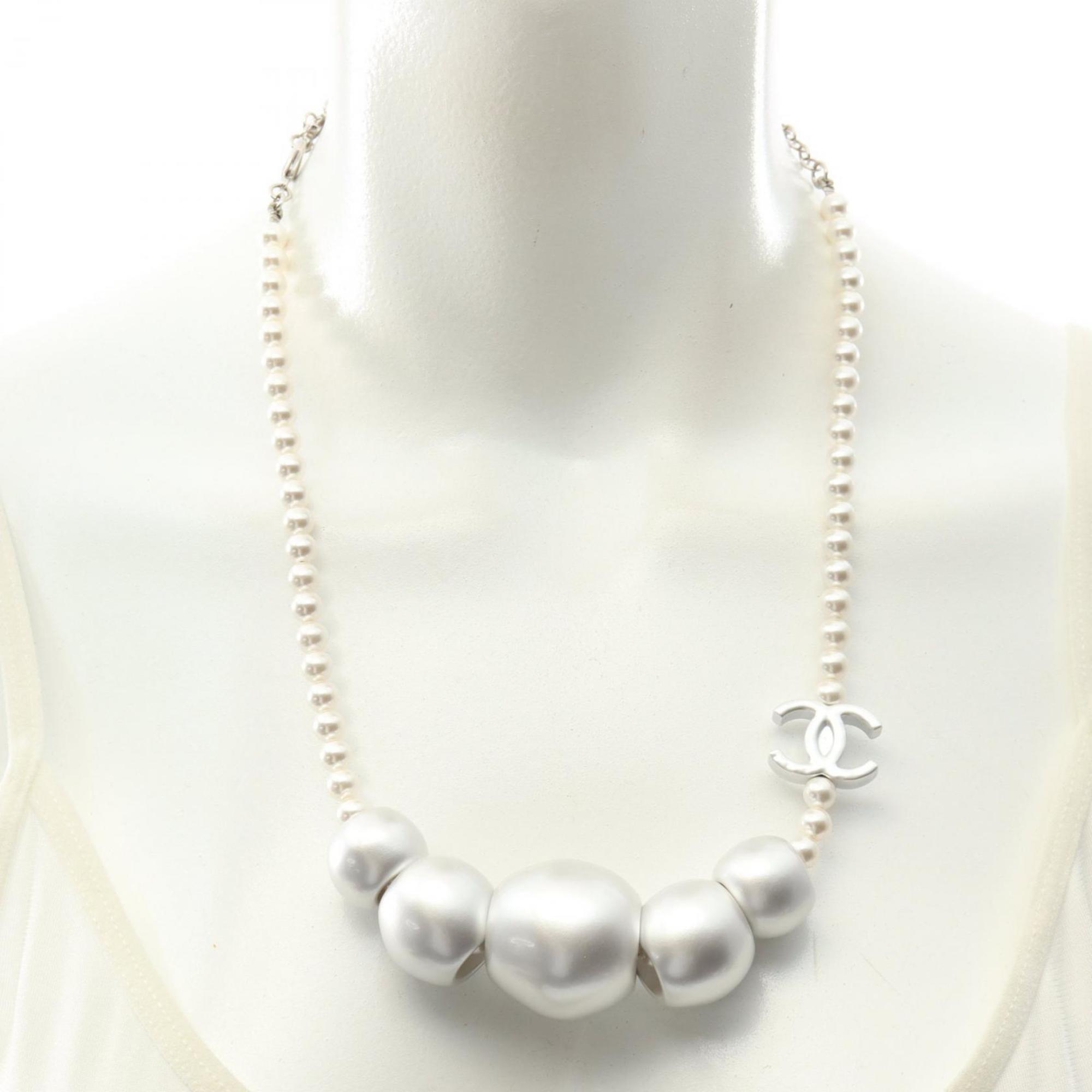 CC Logo Pendant Necklace Sterling Silver