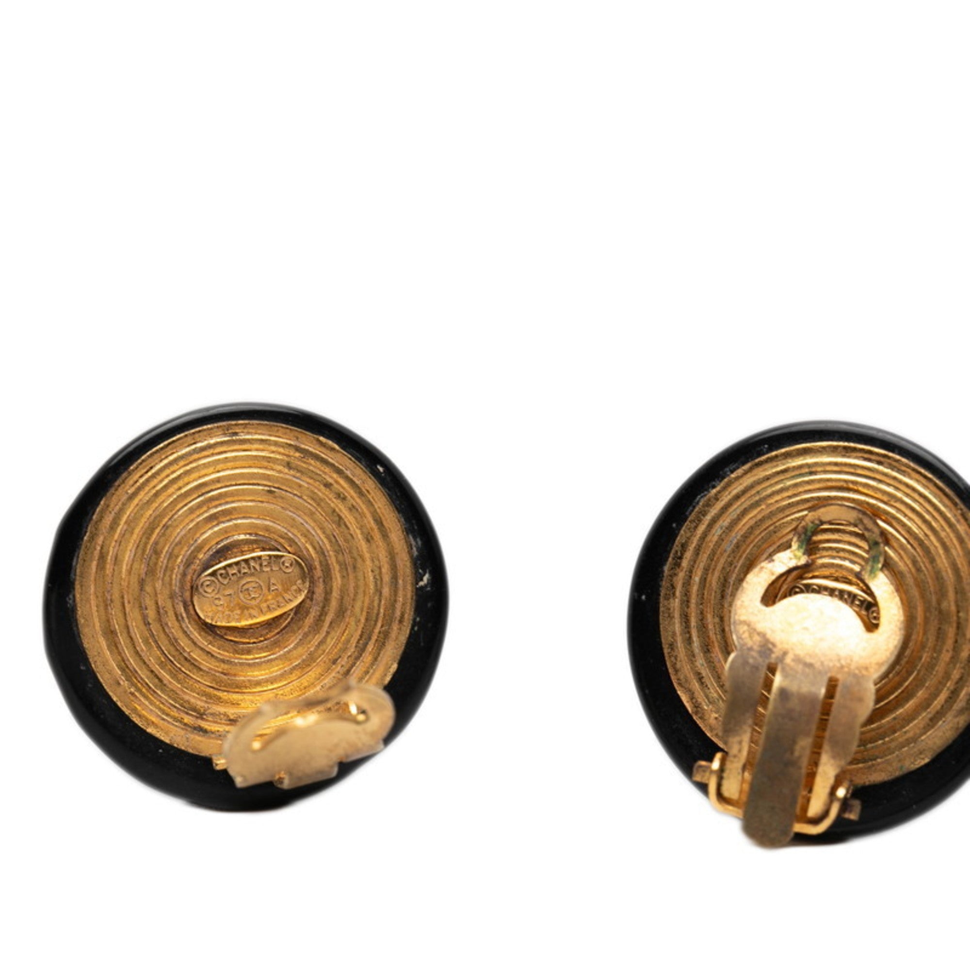 CC Logo Clip-On Earrings Metal