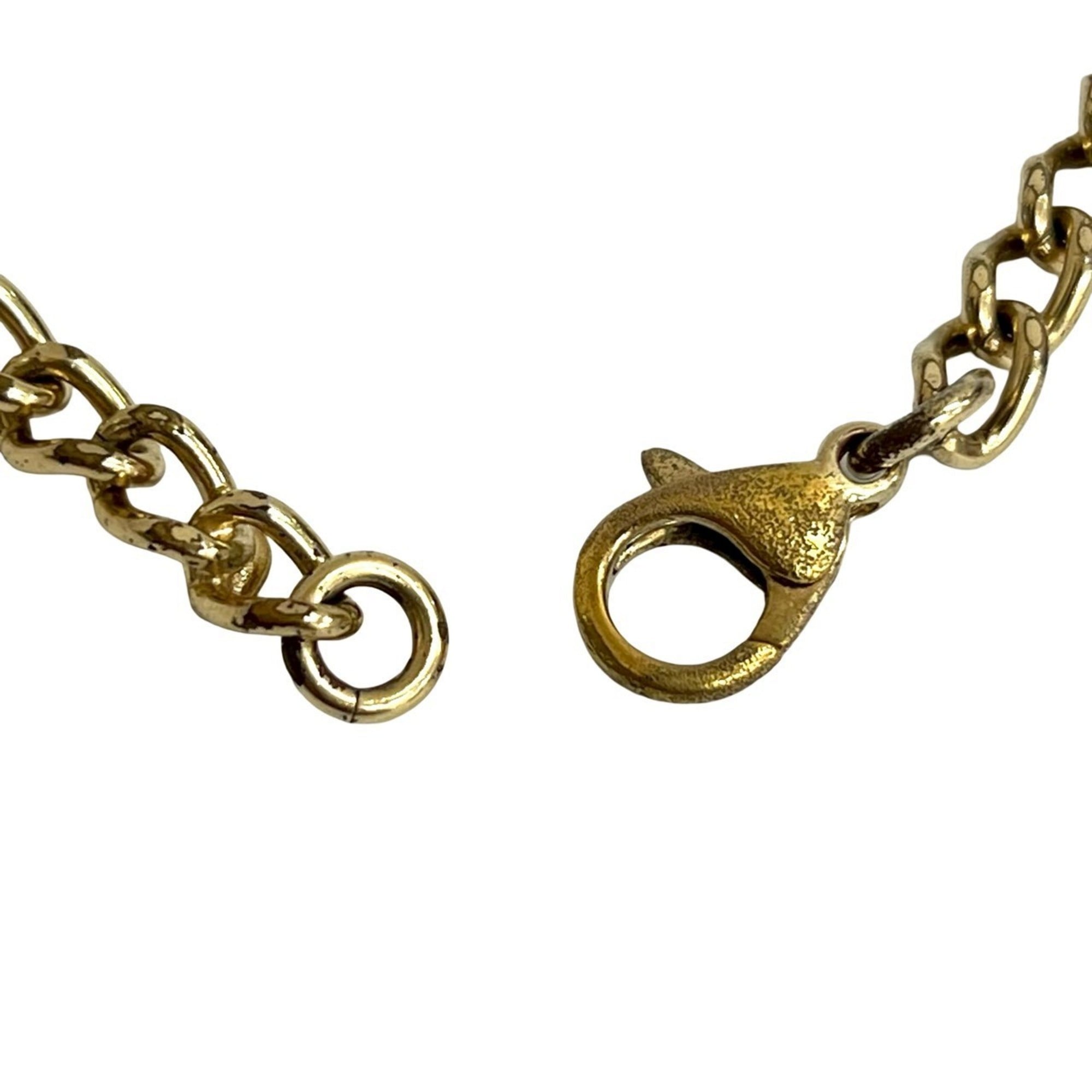 CC Logo Chain Pendant Necklace Metal