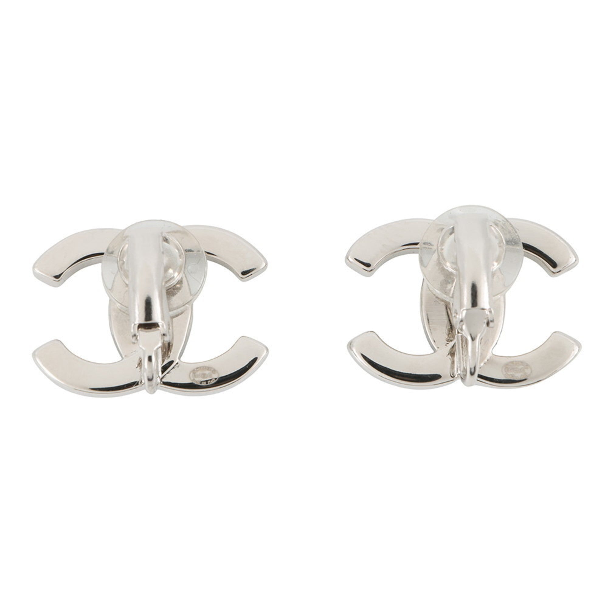 CC Logo Clip-On Earrings Metal