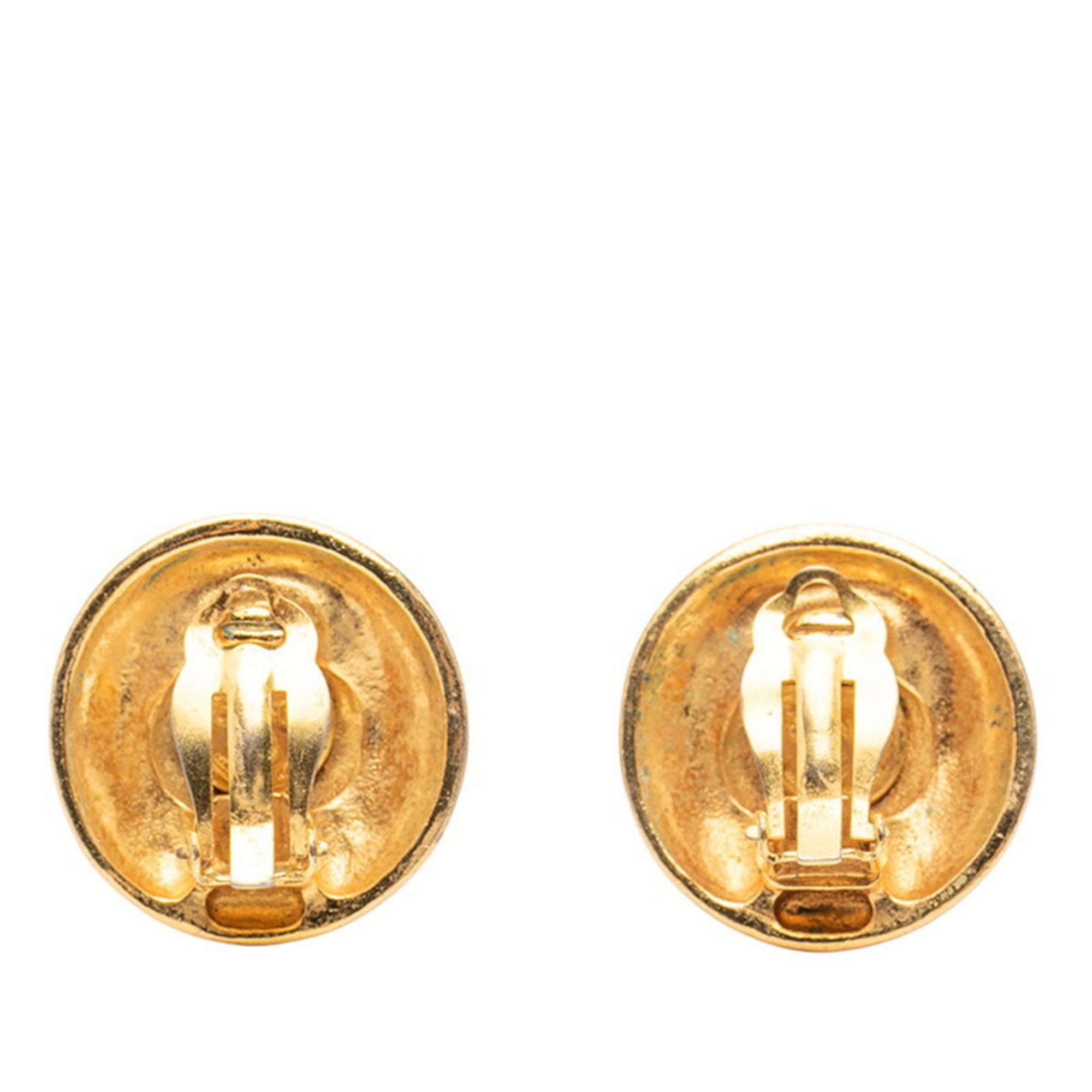 CC Logo Clip-On Earrings Metal