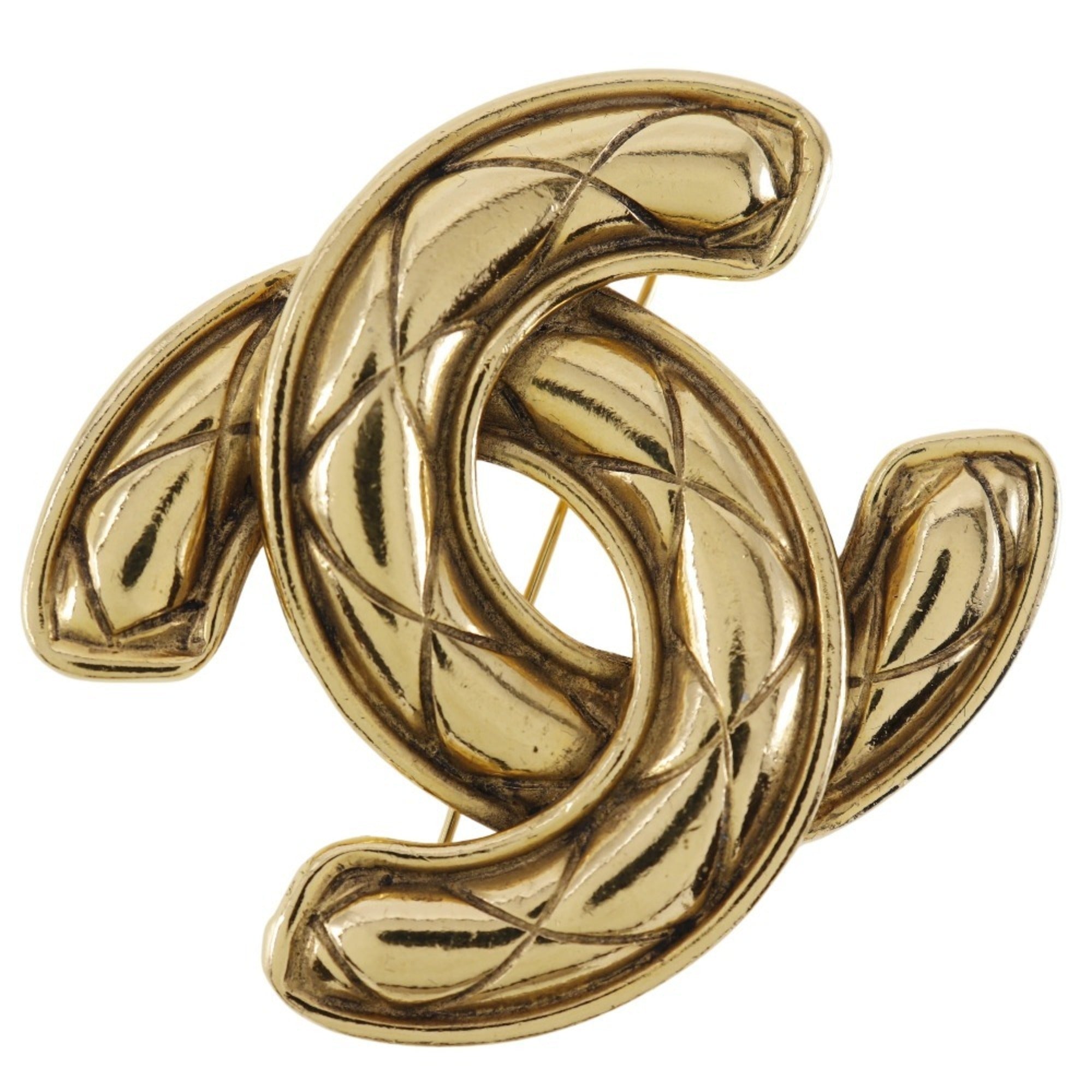 CC Logo Brooch Metal