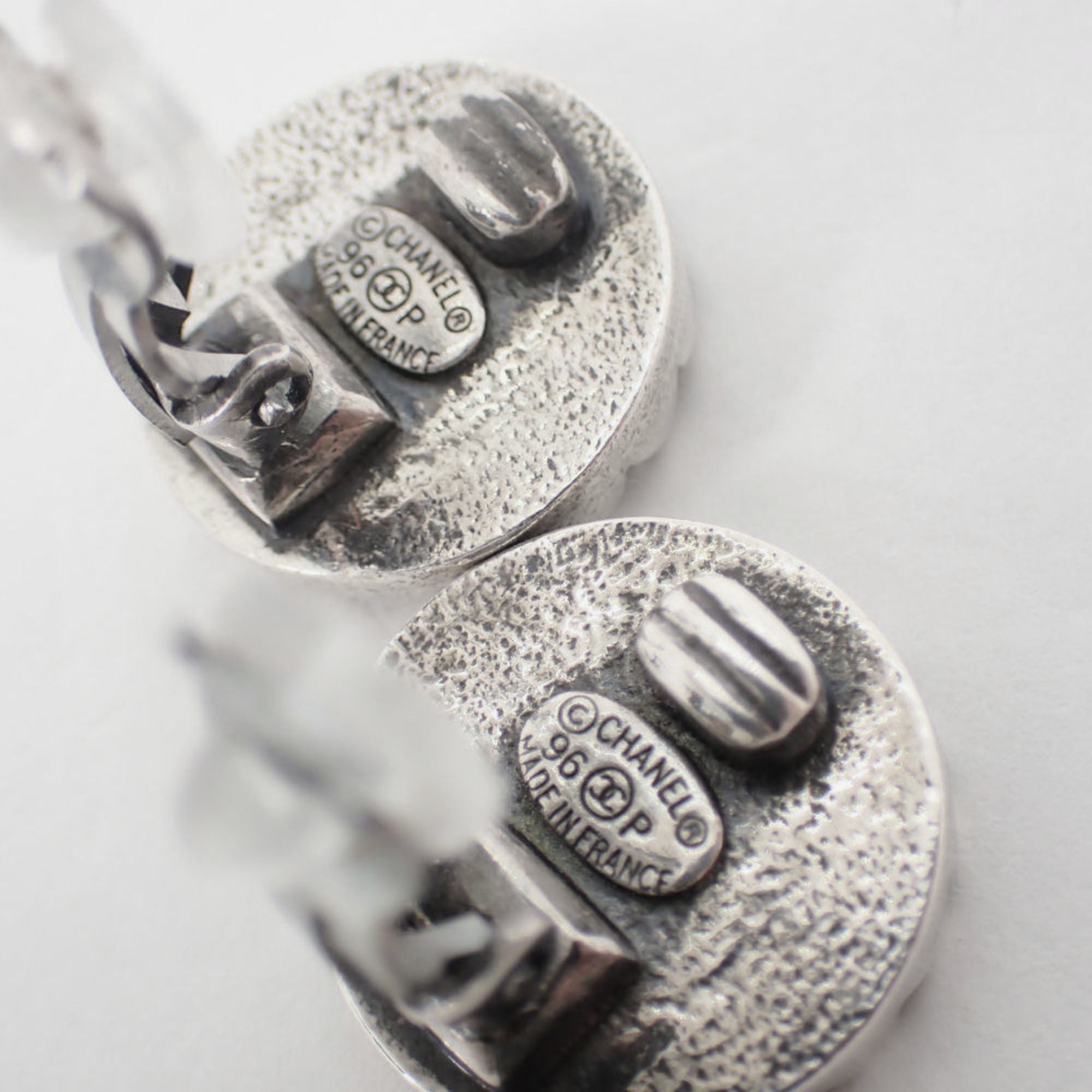 CC Logo Clip-On Earrings Metal