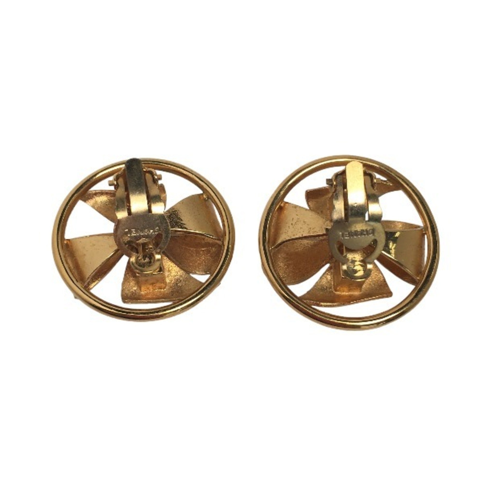 Earrings Gold-Tone Metal