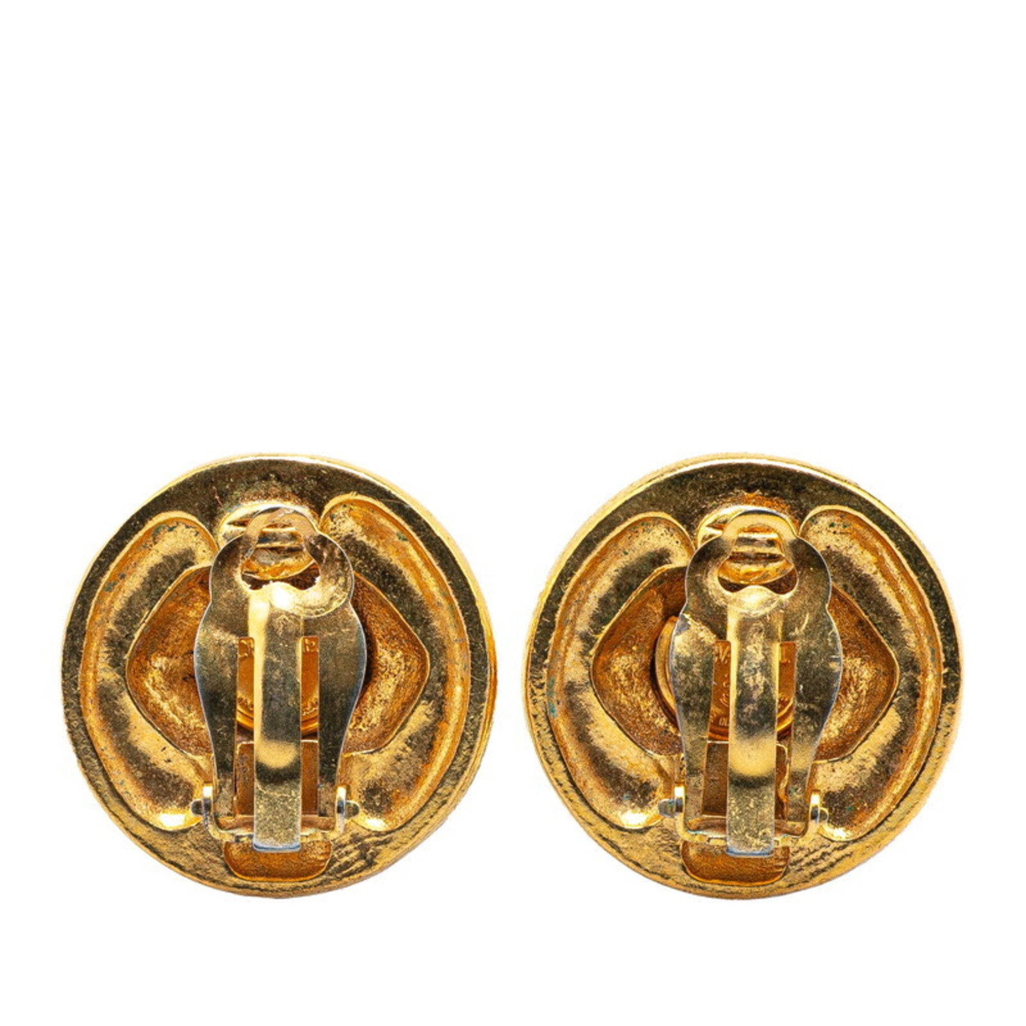 Clip-On Earrings Clip-On Gold-Tone Metal