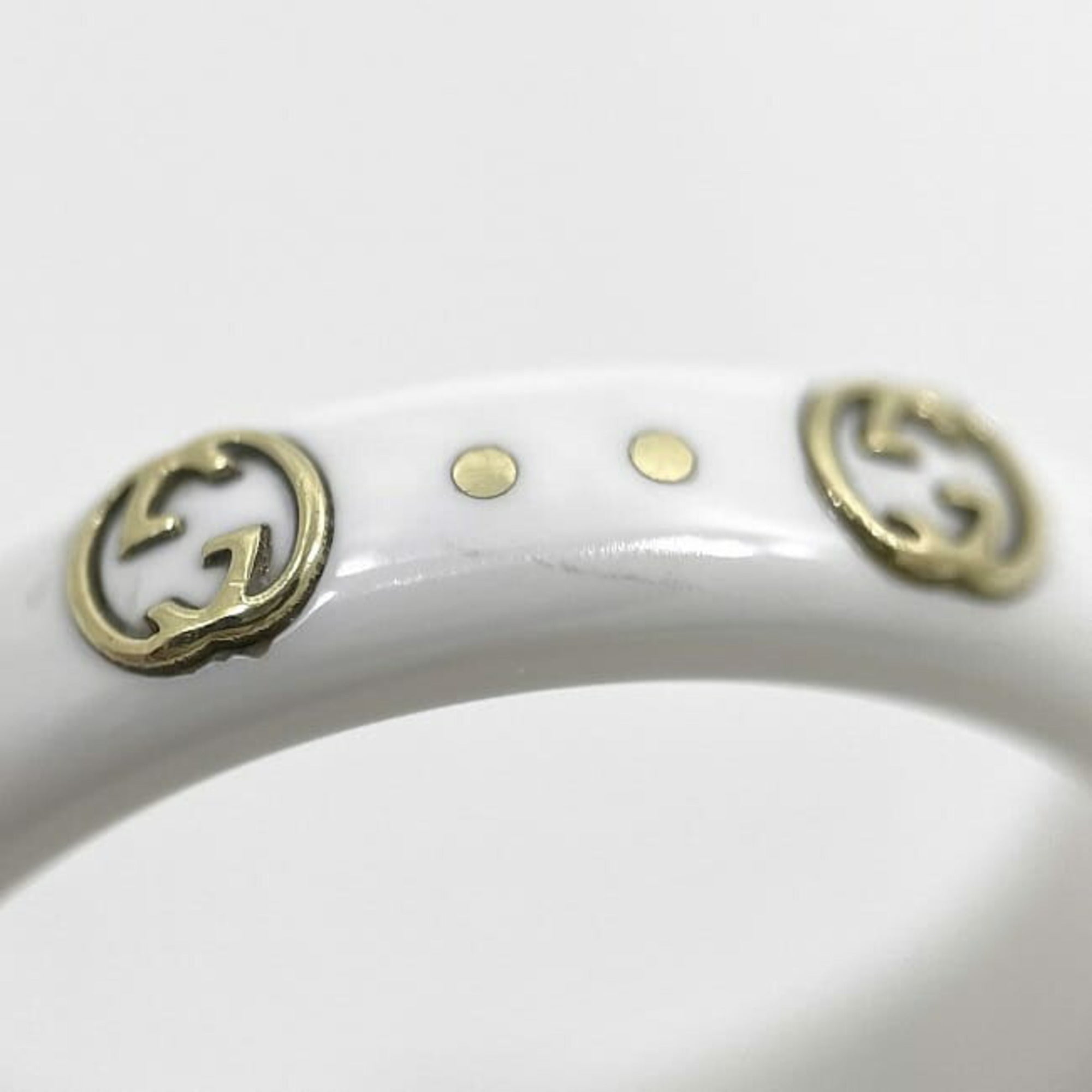 Band Ring Ceramic and 18K Yellow Gold