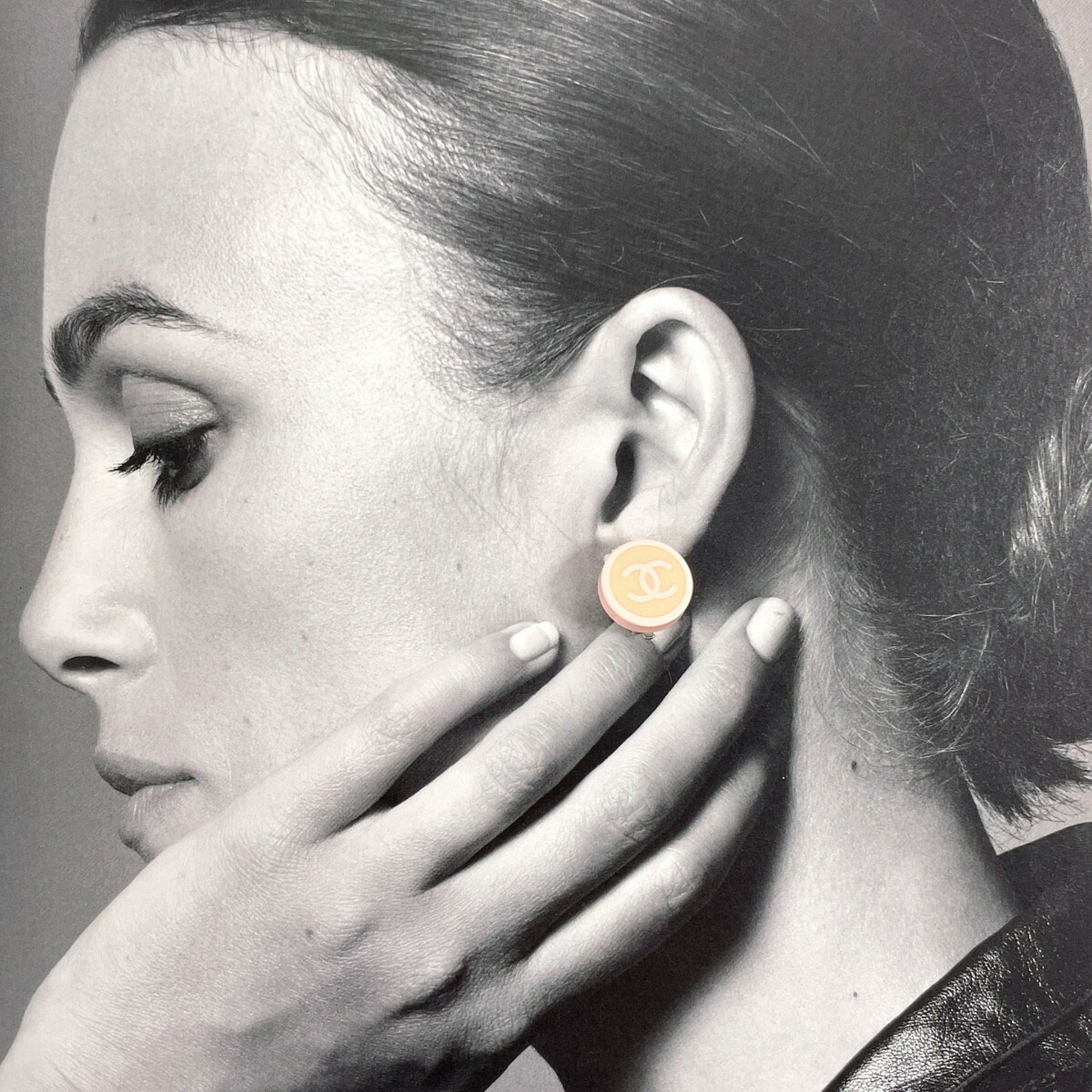 CC Logo Clip-On Earrings Metal