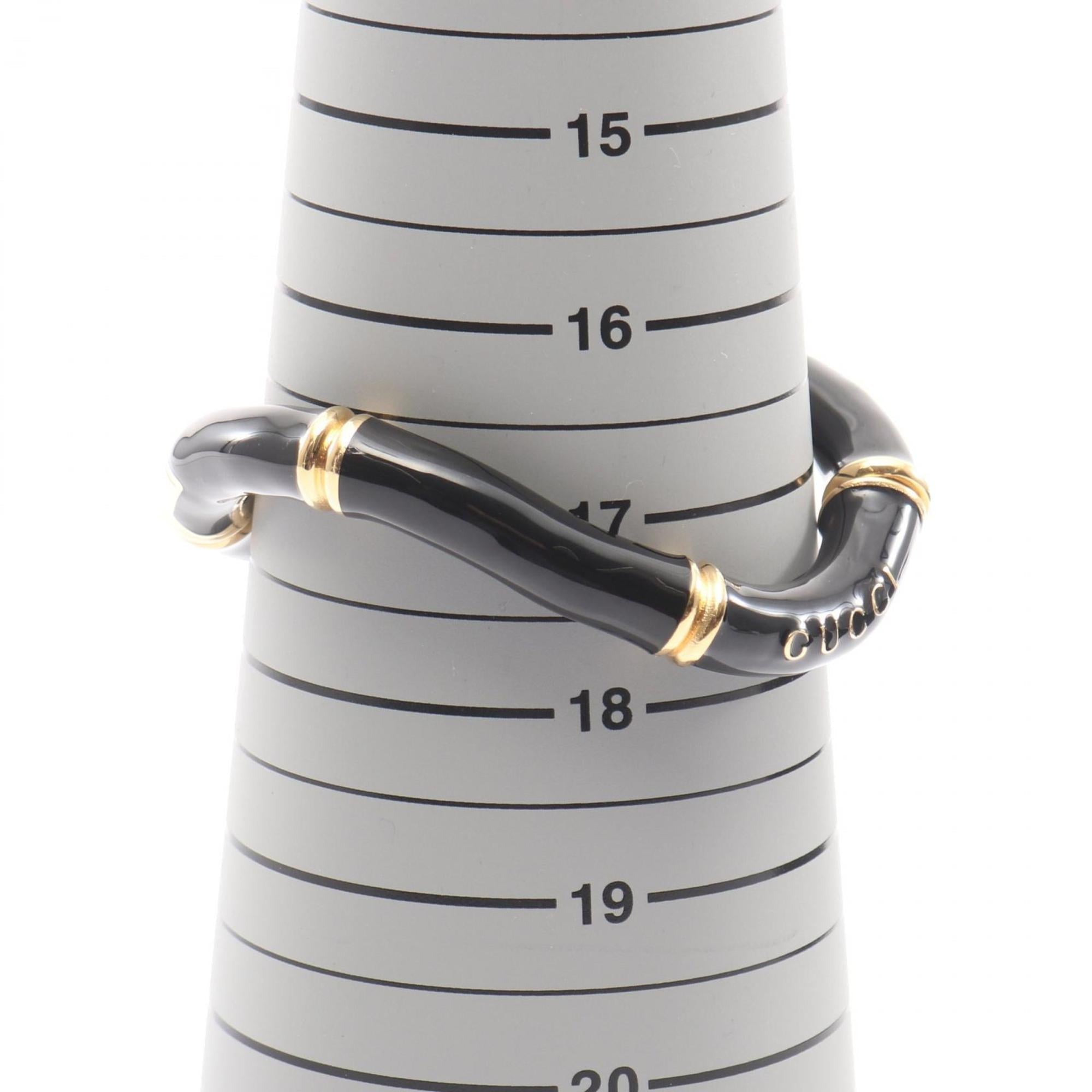 Bamboo Cuff Bangle Gold and Stainless Steel Bracelet