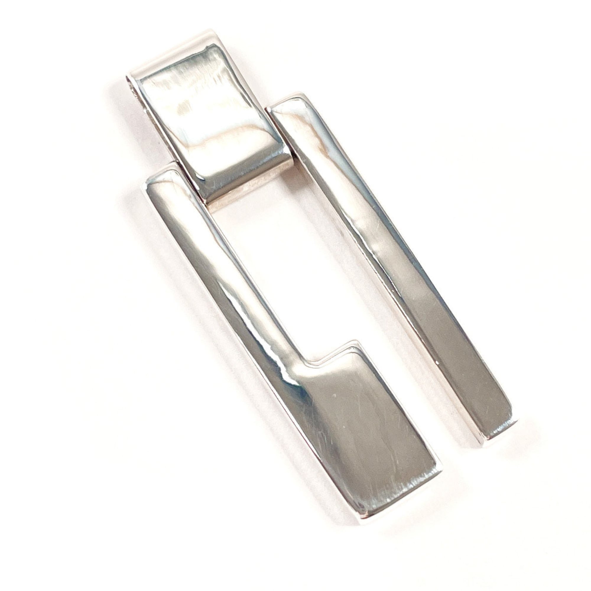 G Plate Pendant Sterling Silver