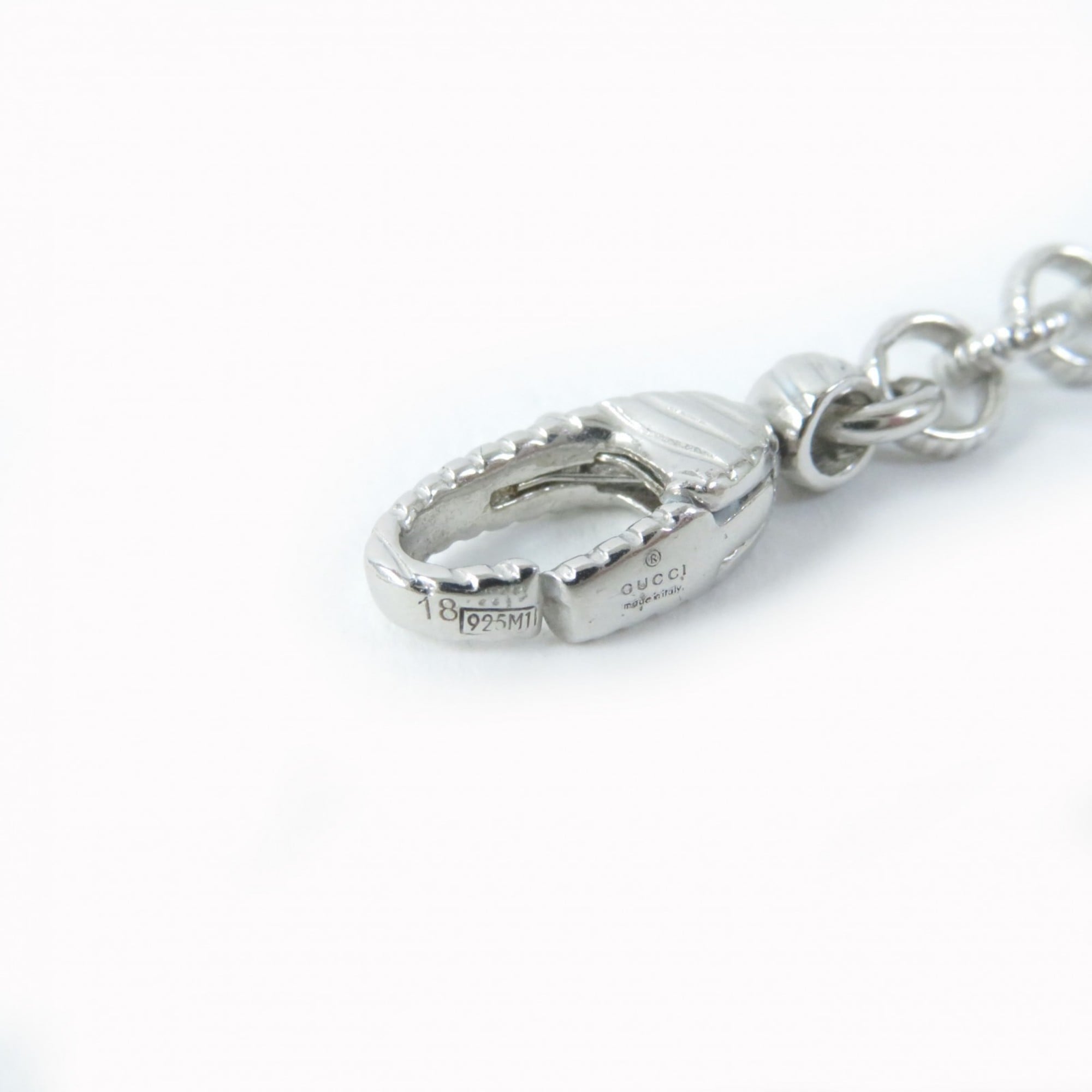 Bee Coin Interlocking G Bracelet Sterling Silver