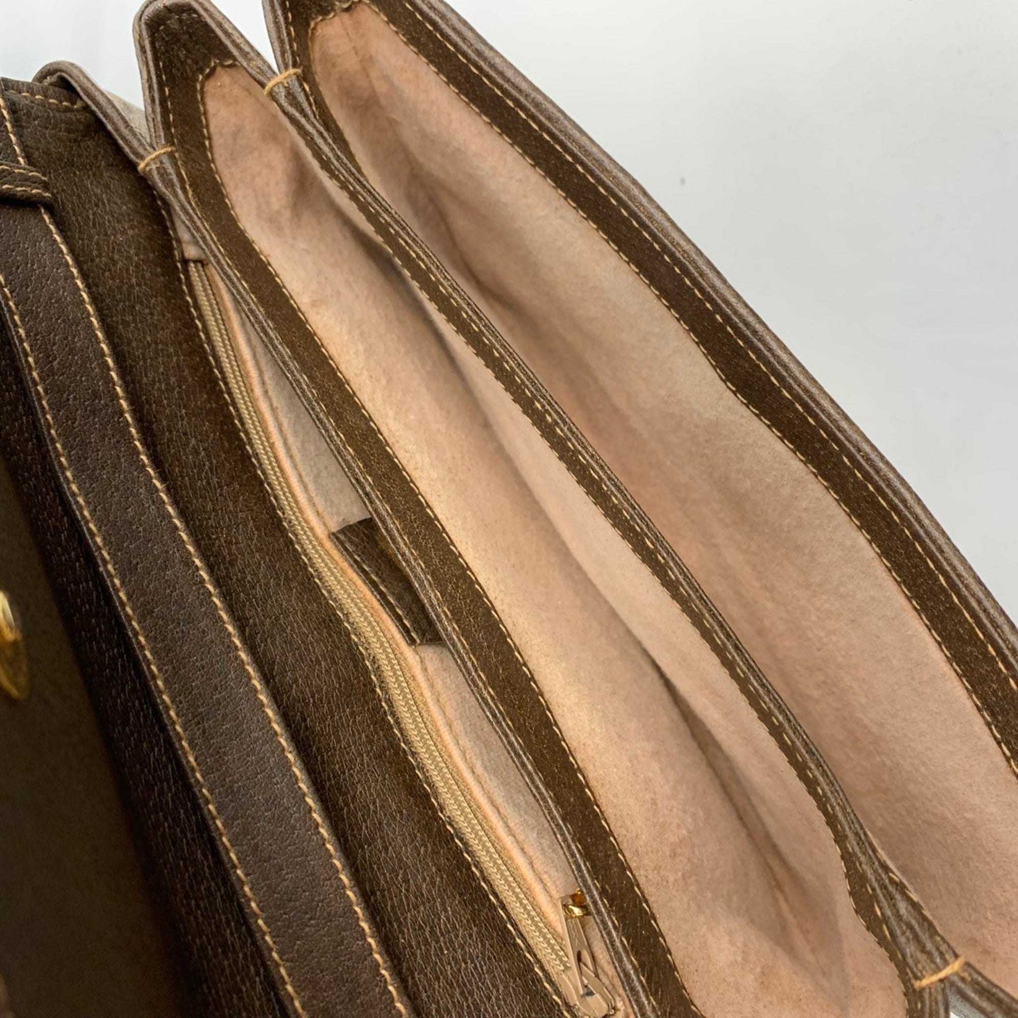 Neo Vintage Flap Belt Bag GG Coated Canvas