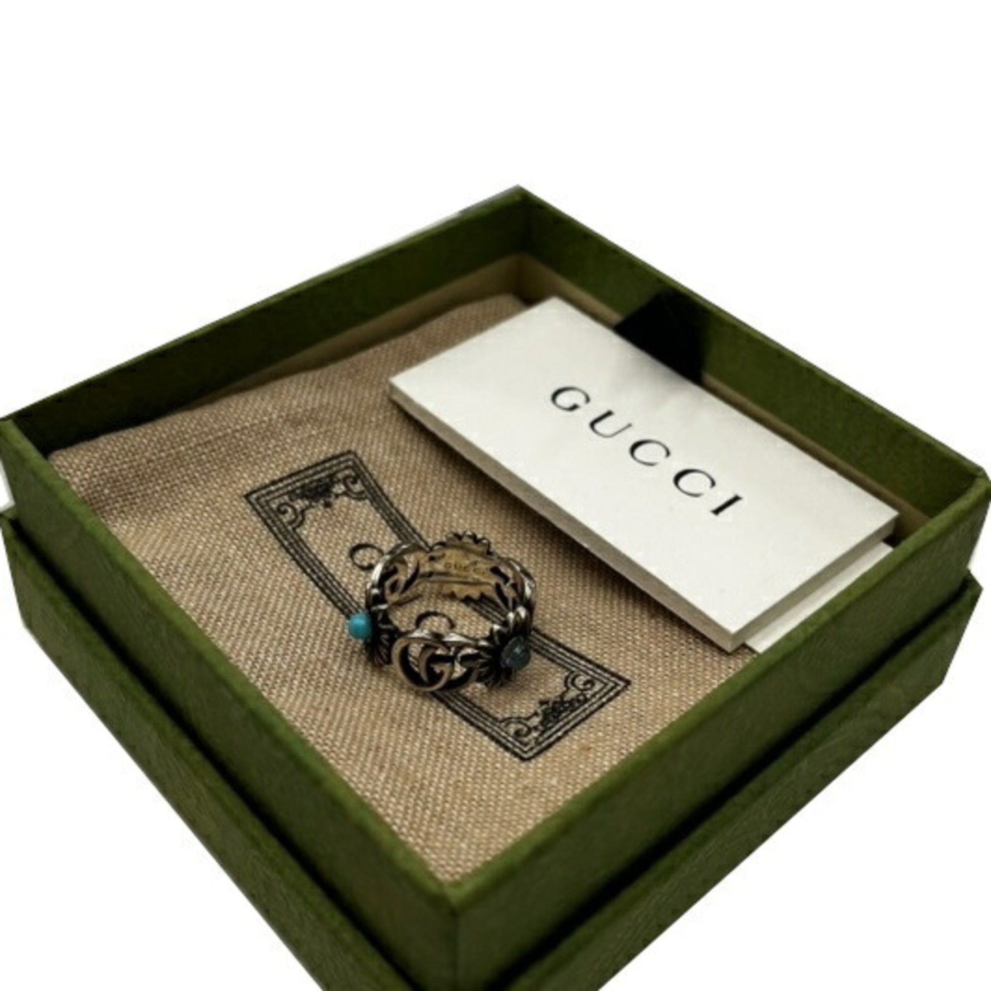 Band Ring Sterling Silver with Mother of Pearl and Turquoise