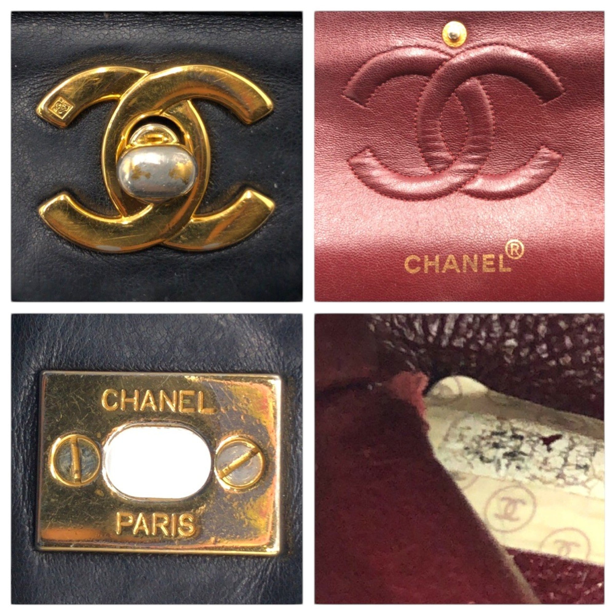 Vintage Classic Double Flap Bag Quilted Lambskin Medium