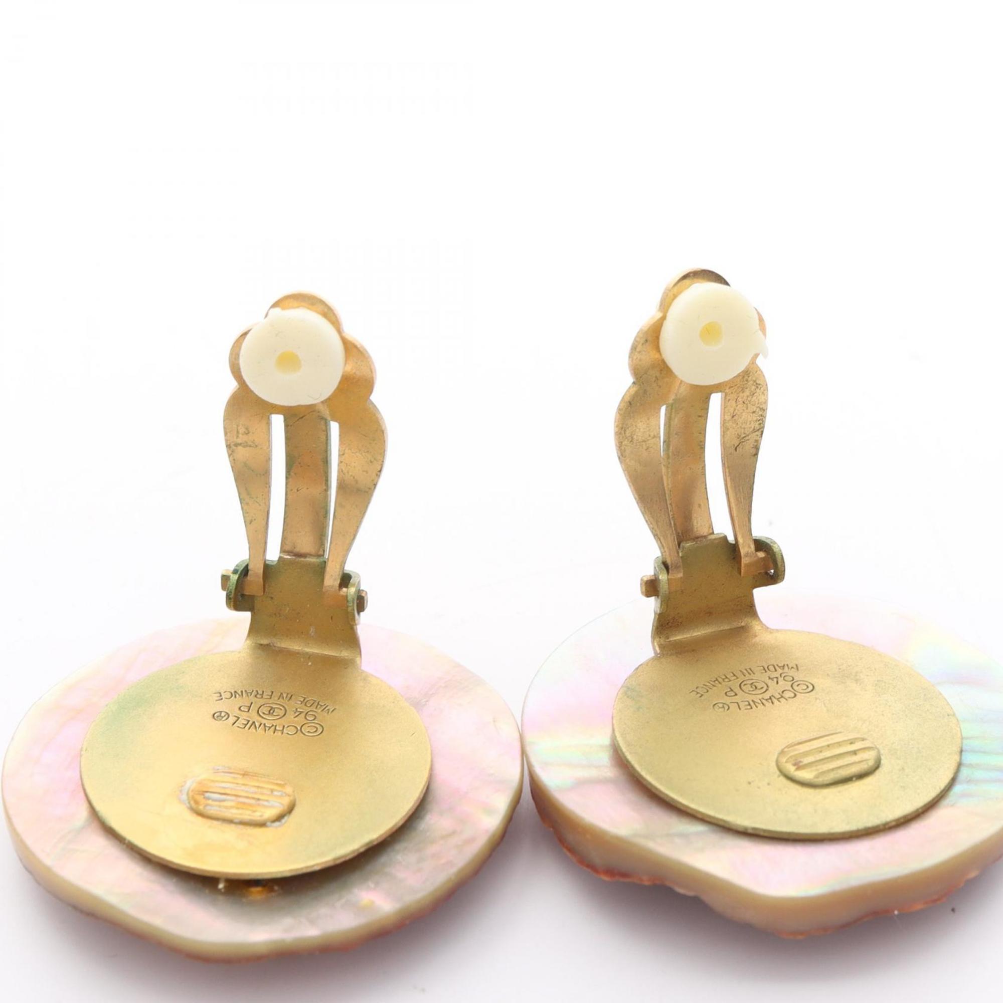 CC Logo Clip-On Earrings Metal