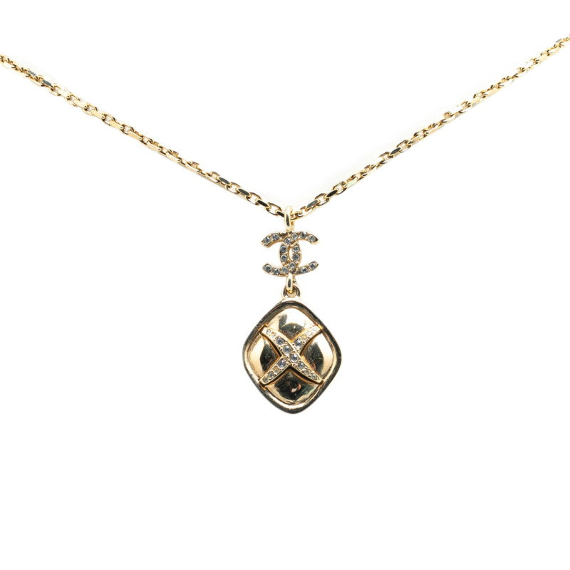 CC Logo Pendant Necklace Metal
