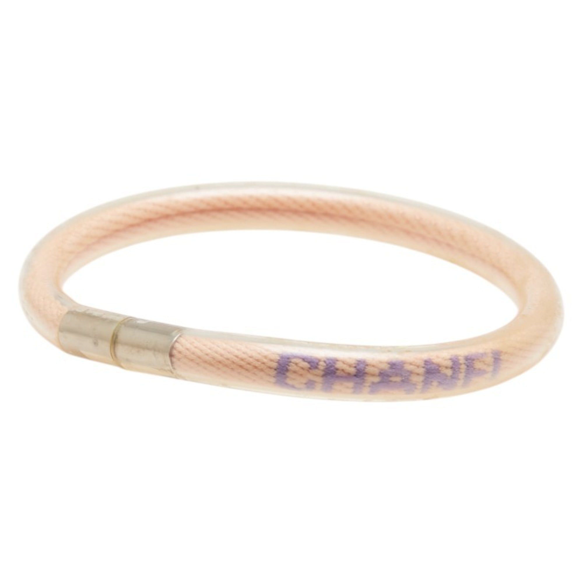Bracelet Vinyl Clear and Pink