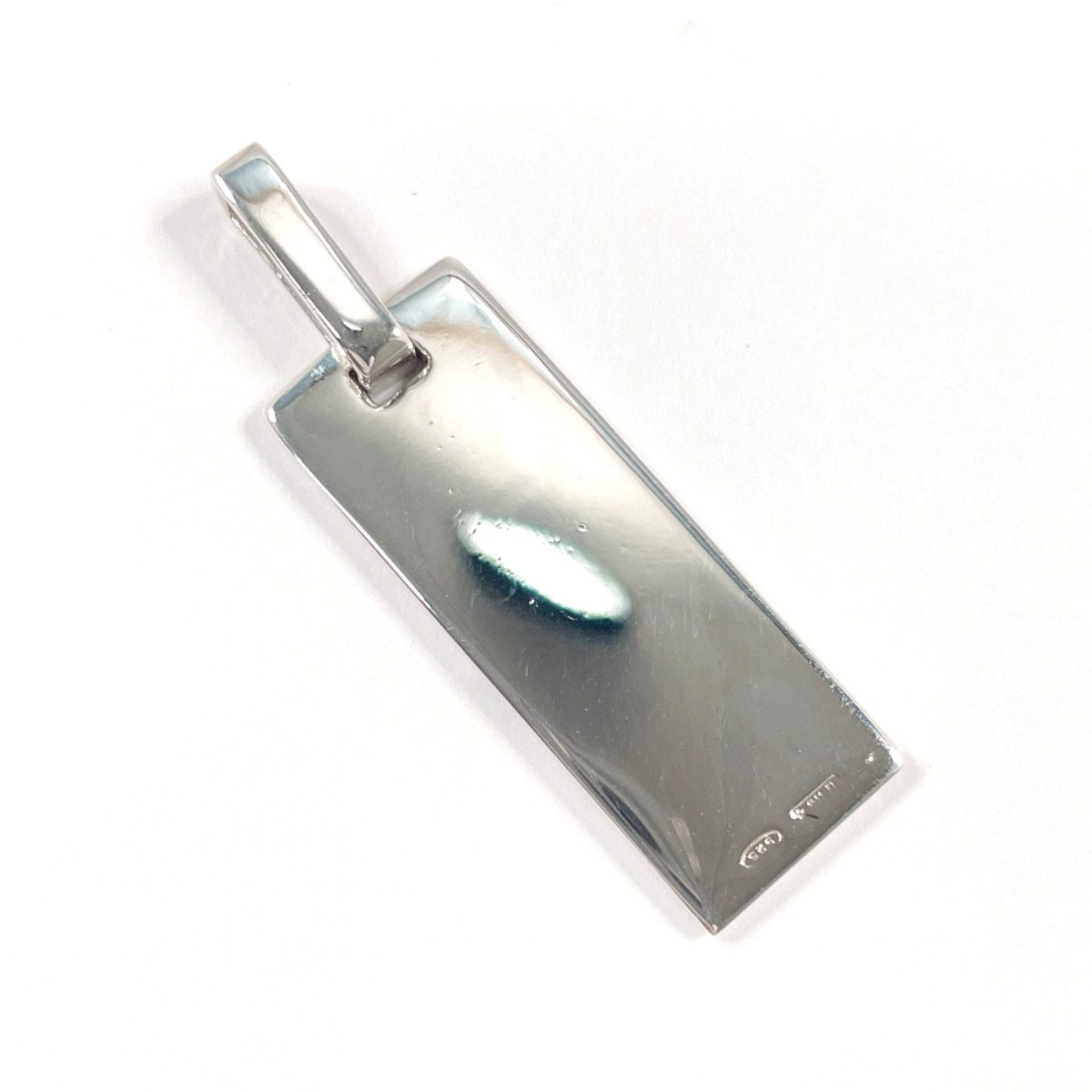 Plate Pendant Top Sterling Silver