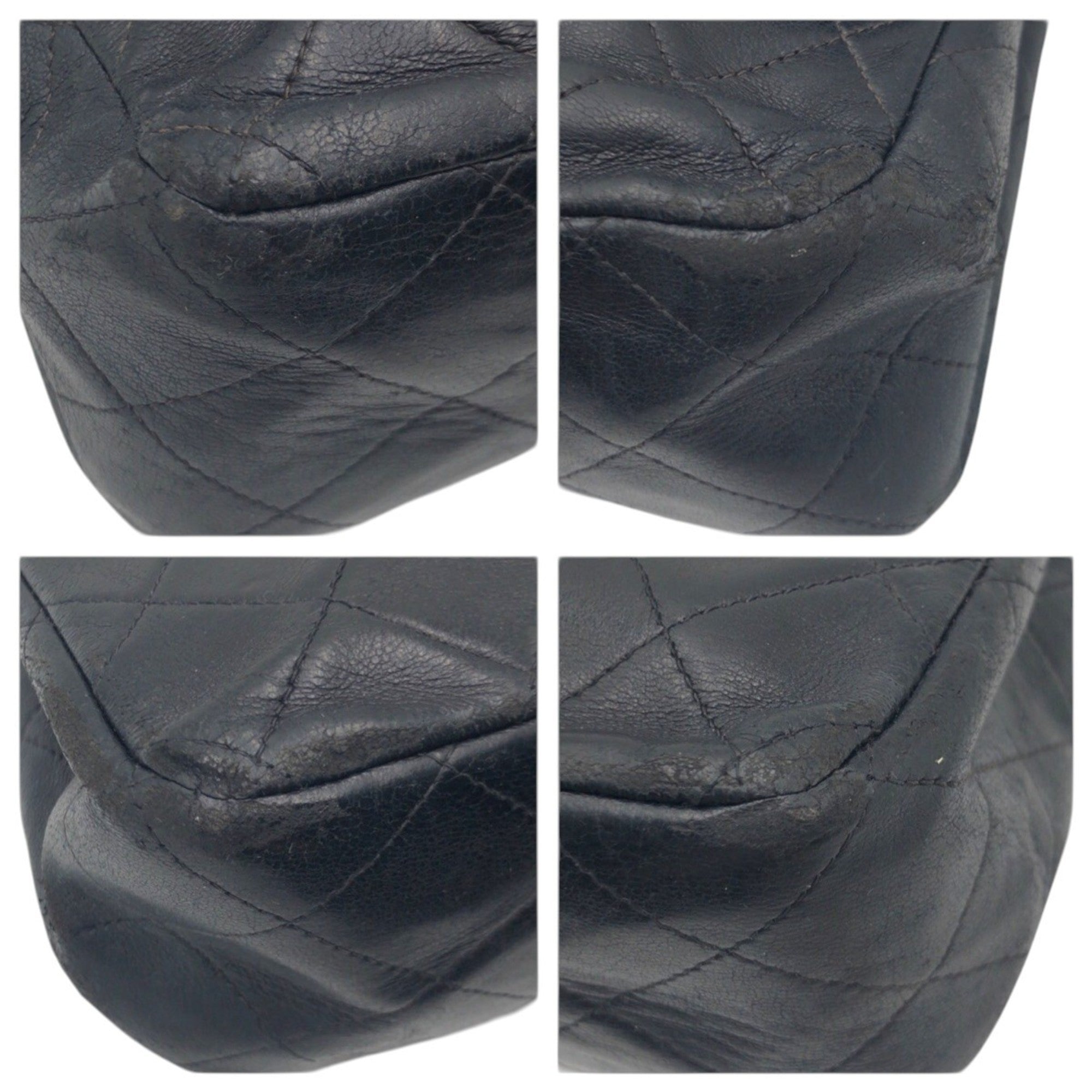 Vintage Classic Double Flap Bag Quilted Lambskin Medium