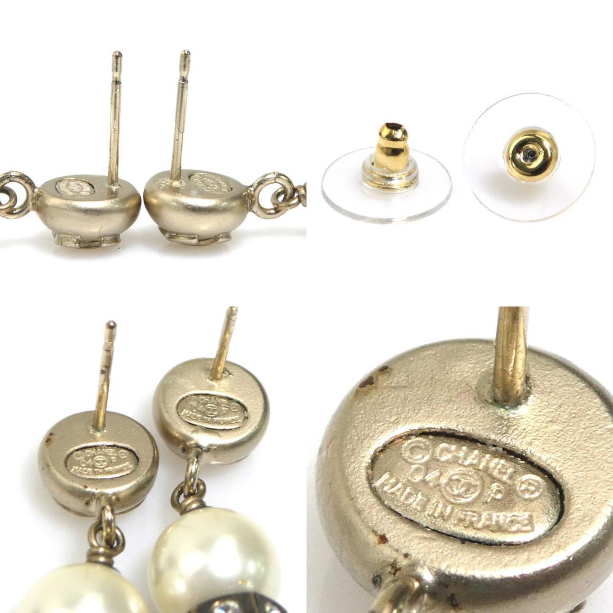 CC Logo Earrings Gold-Tone Metal
