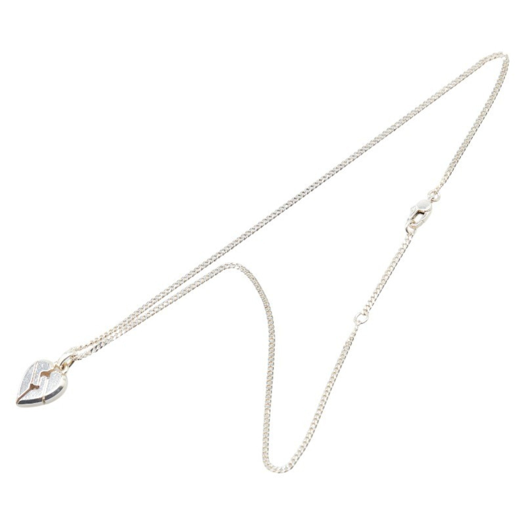 Knot Heart Pendant Necklace Sterling Silver